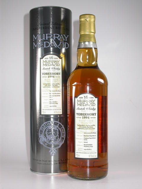Tobermory 16 Jahre 1994 Bourbon/Haut Brion Murray McDavid 46%vol. 0,7l