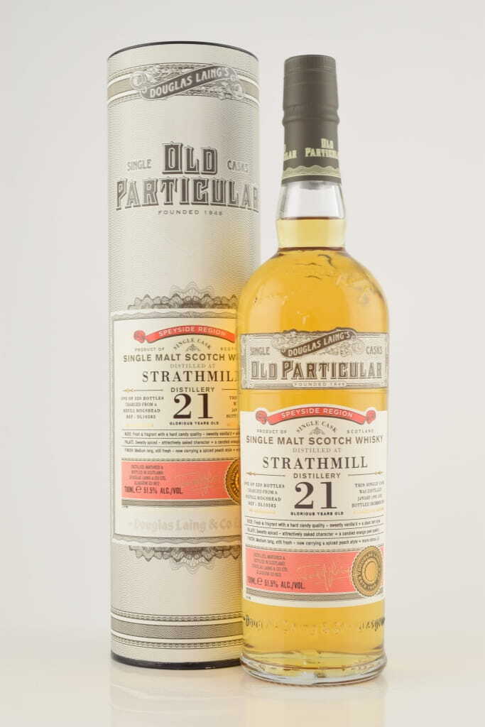 Strathmill 21 Year Old Refill Hogshead 1993/2014 Douglas Laing "Old Particular" 51.5% vol. 0,7l Strathmill 21 Year Old Refill Hogshead 1993/2014 Douglas Laing "Old Particular" 51.5% vol. 0,7l