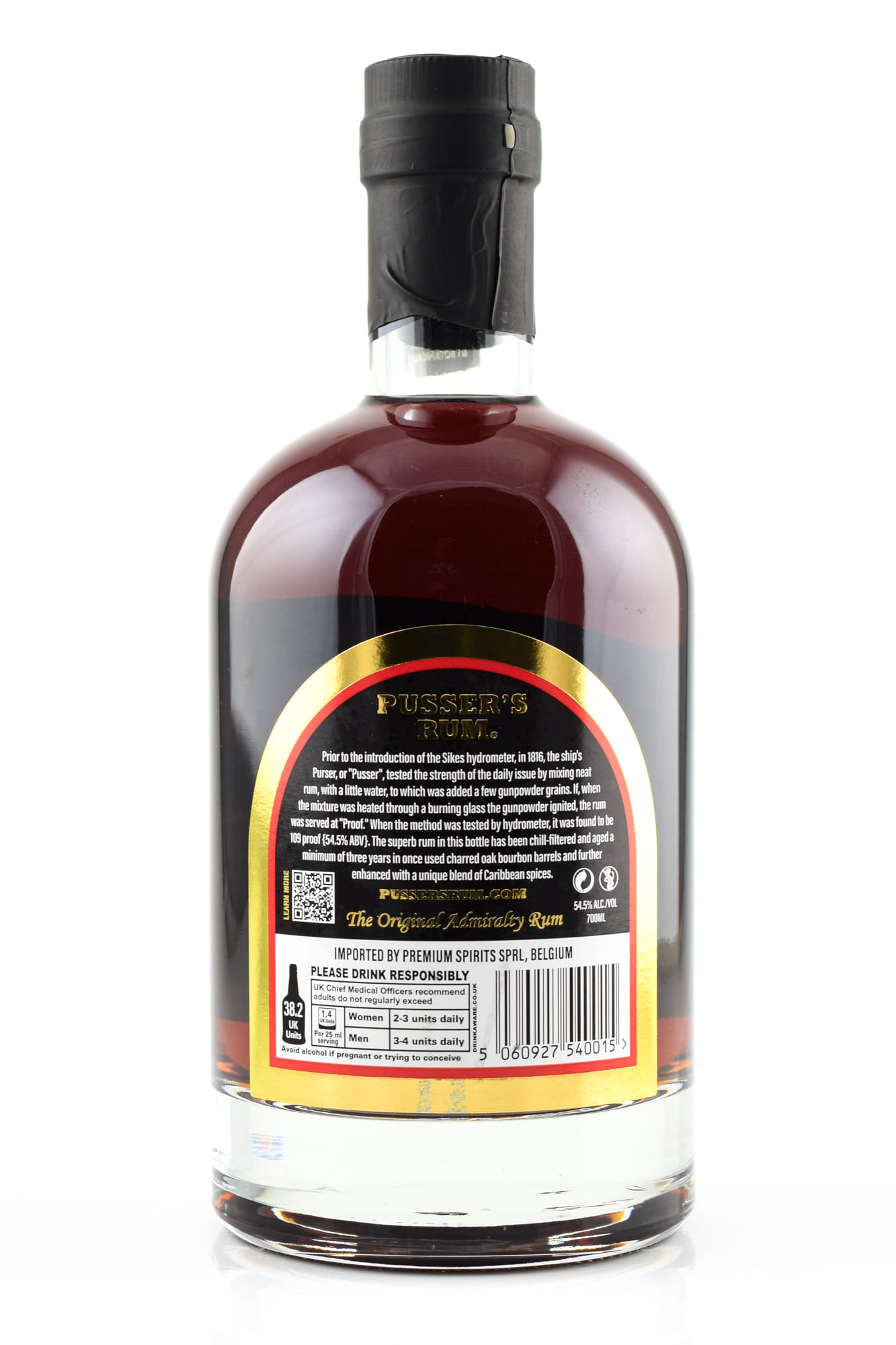 Pusser's Gunpowder Proof Spiced 54,5%vol. 0,7l