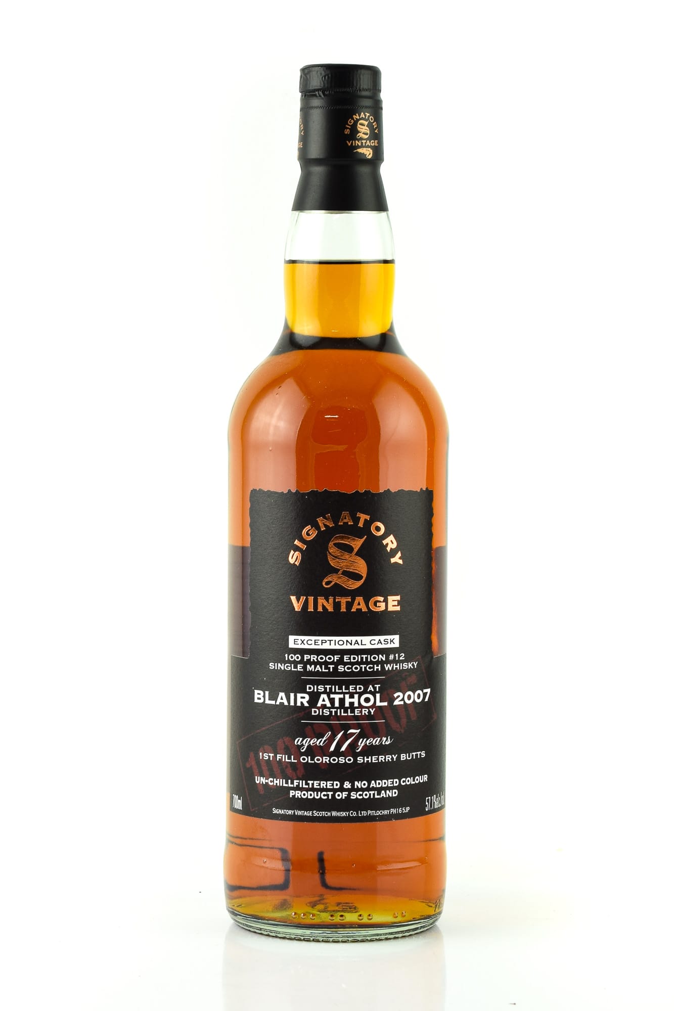 Blair Athol 17 Jahre Exceptional Cask 100 Proof Edition #12 Signatory Vintage