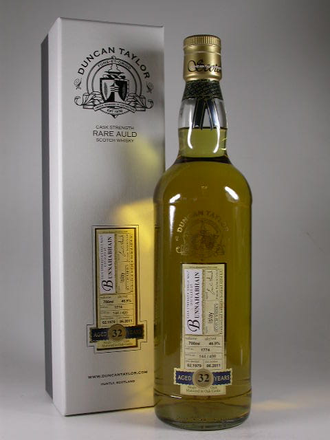 Bunnahabhain 32 Jahre 1979/2011 Rare Auld Duncan Taylor 46,9%vol. 0,7l