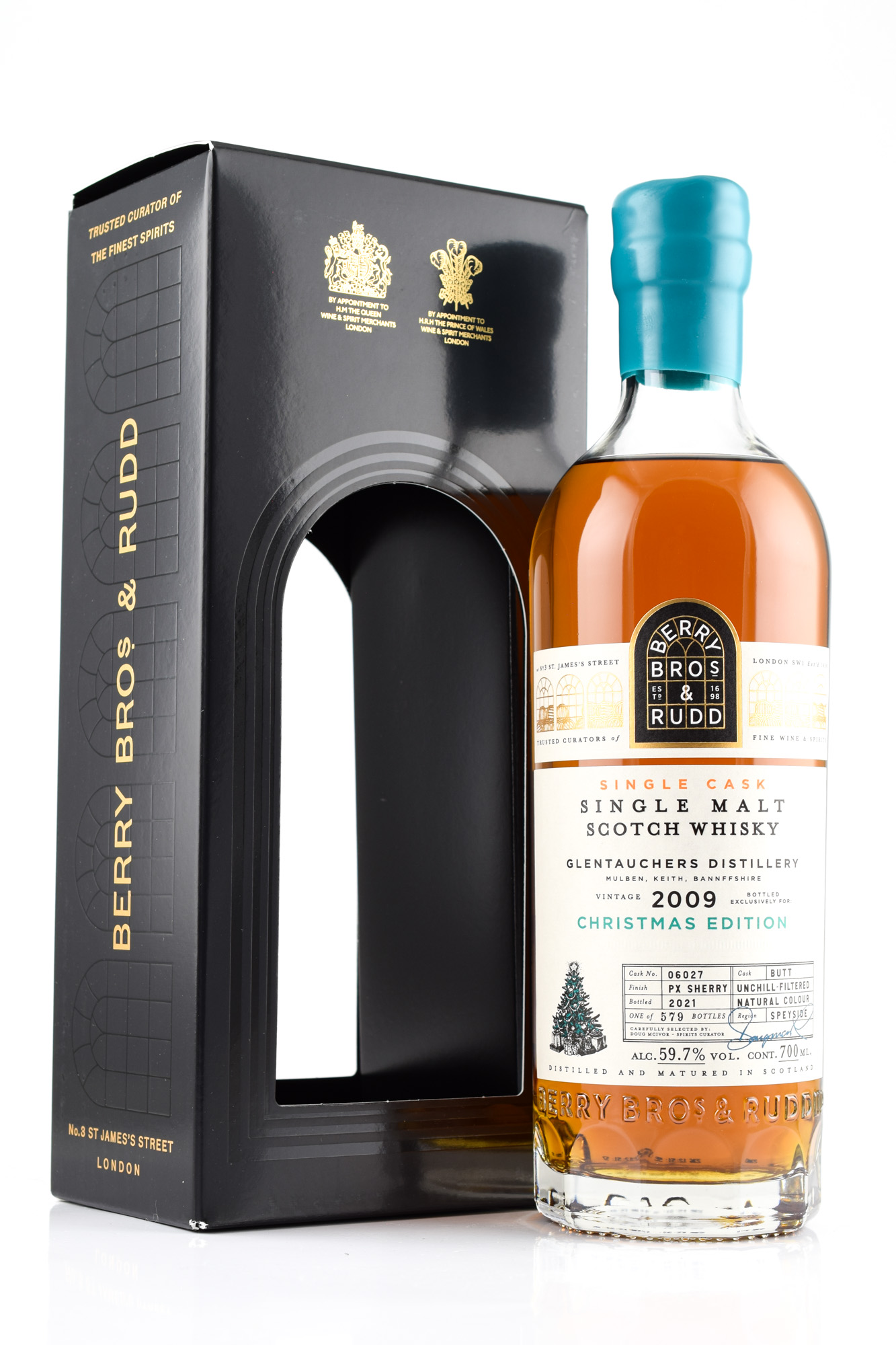 Glentauchers 12 Jahre 2009/2021 Oloroso & Pedro Ximénez Sherry #06027 Berry Bros. & Rudd 59,7%vol. 0