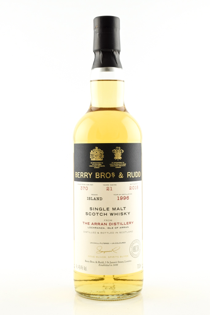 Arran 21 Year Old 1996/2018 Cask # 370 Berry Bros. & Rudd 46.4% vol. 0,7l