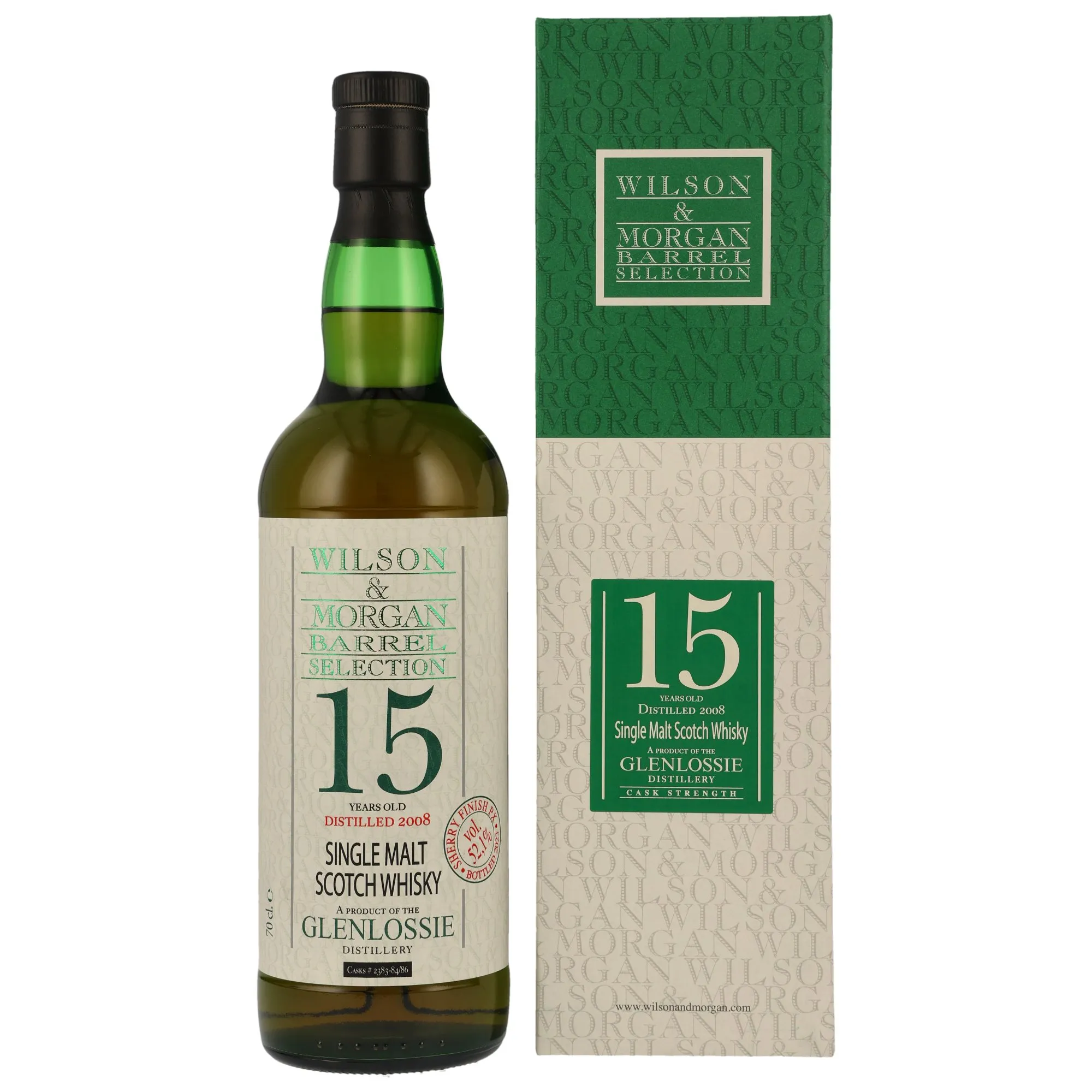 Glenlossie 2008/2023 - 15 Year Old - PX Sherry Finish #2383-84/86 - Wilson & Morgan