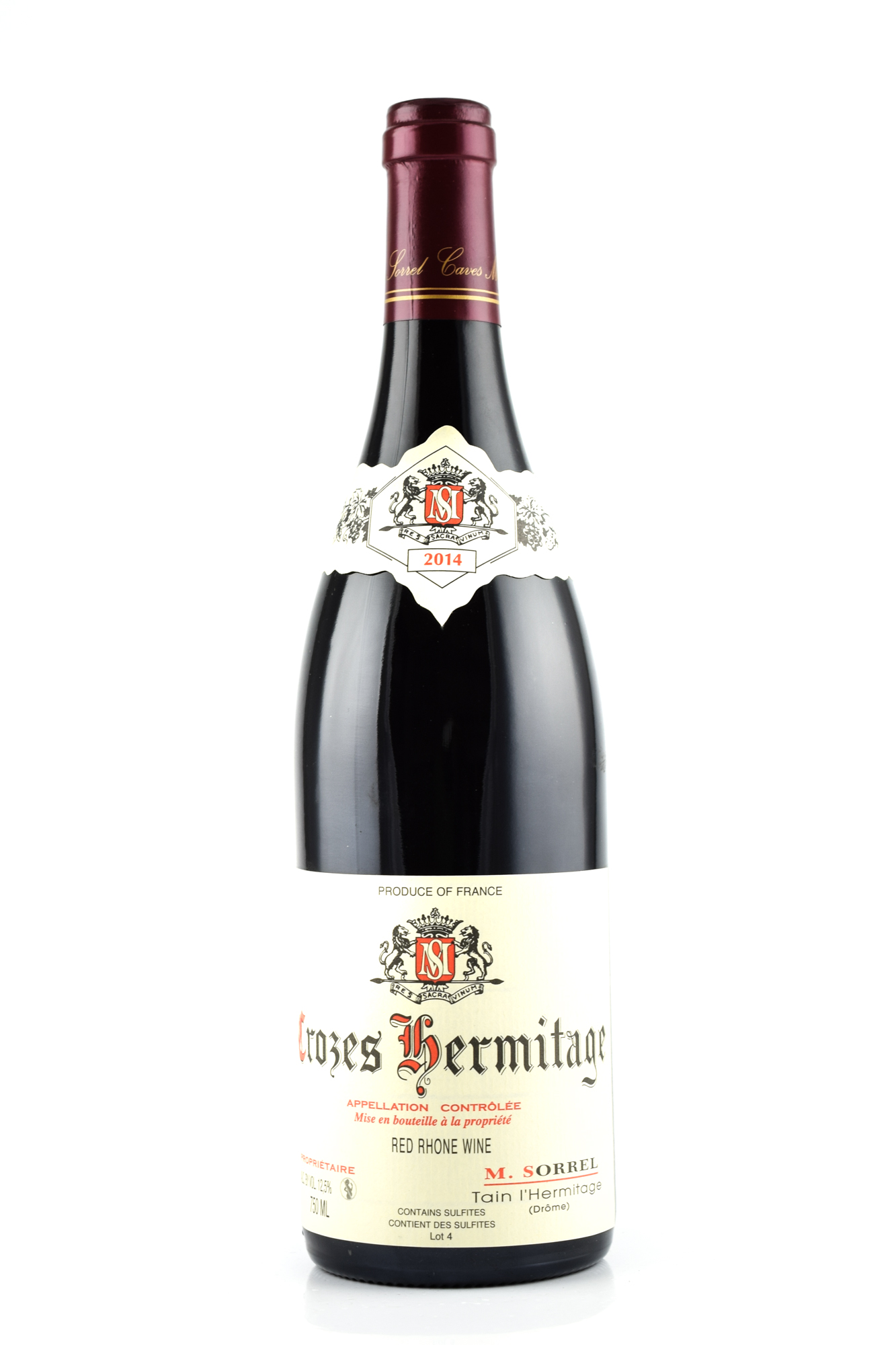 Crozes Hermitage 2014 Red Rhone Wine Marc Sorrel 12,5%vol. 0,75l
