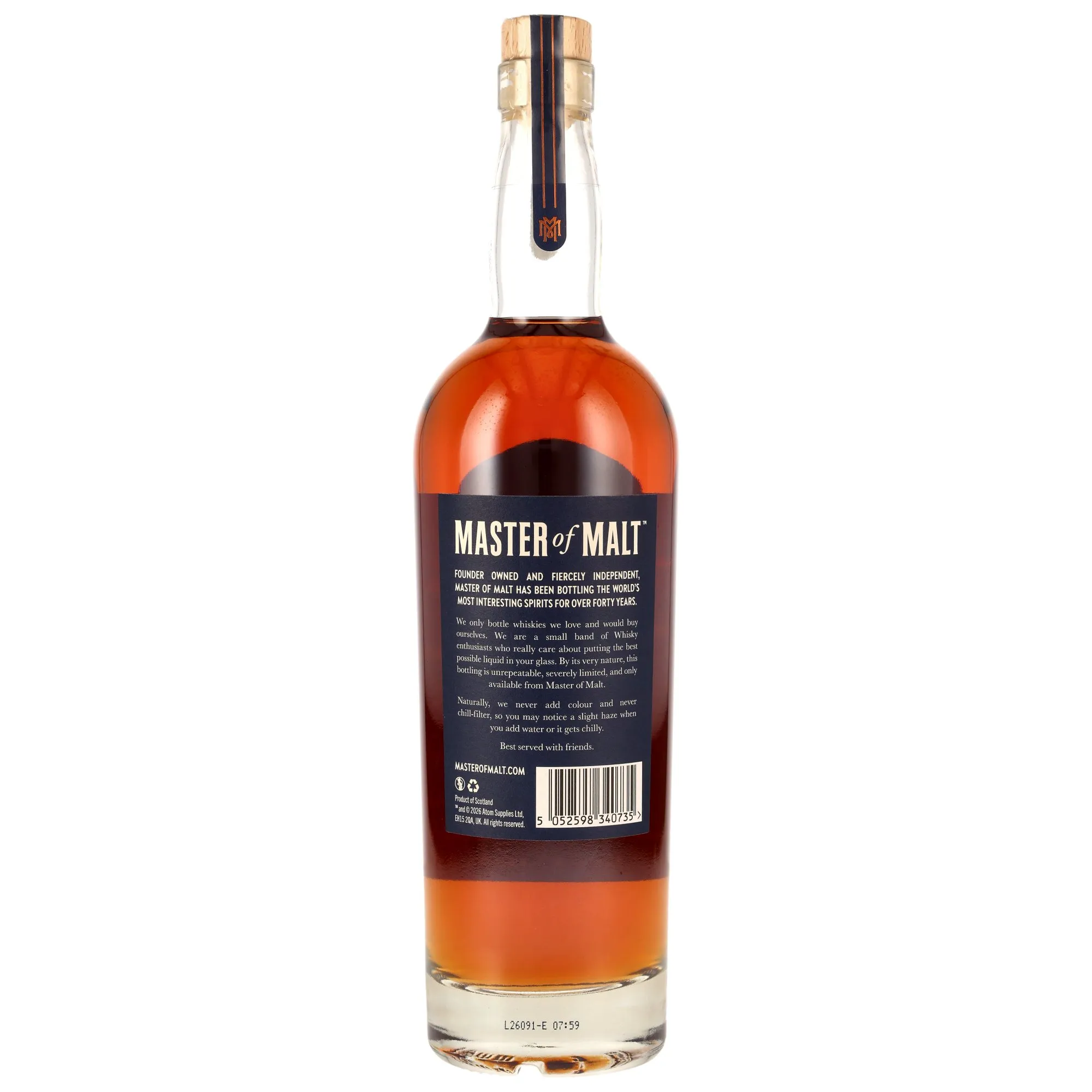 Holyrood 2020/2026 - 5 Year Old - Oloroso Sherry Hogshead - Master of Malt