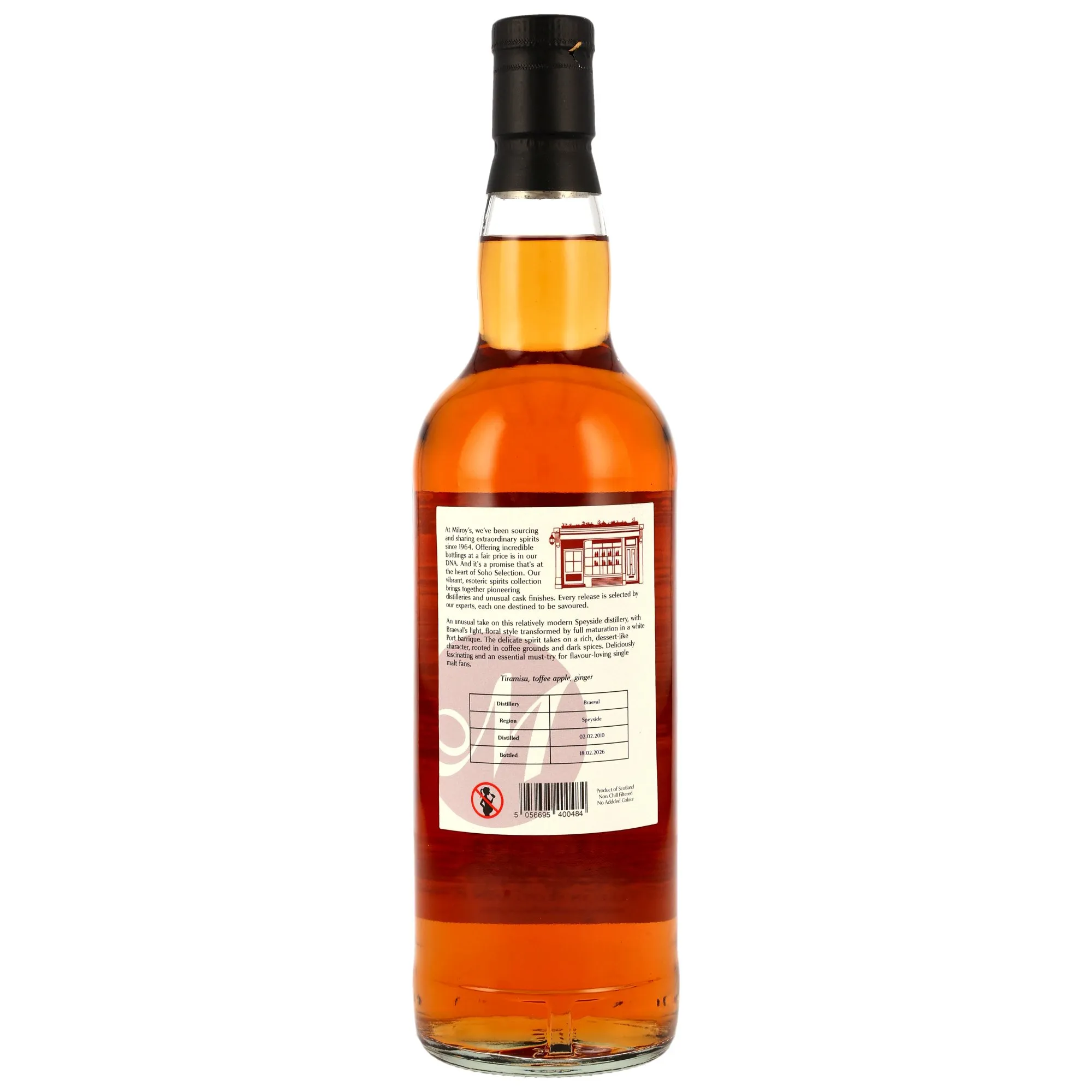 Braeval 2010/2026 - 16 Jahre - 1st Fill White Port Barrique #3947 - Milroys