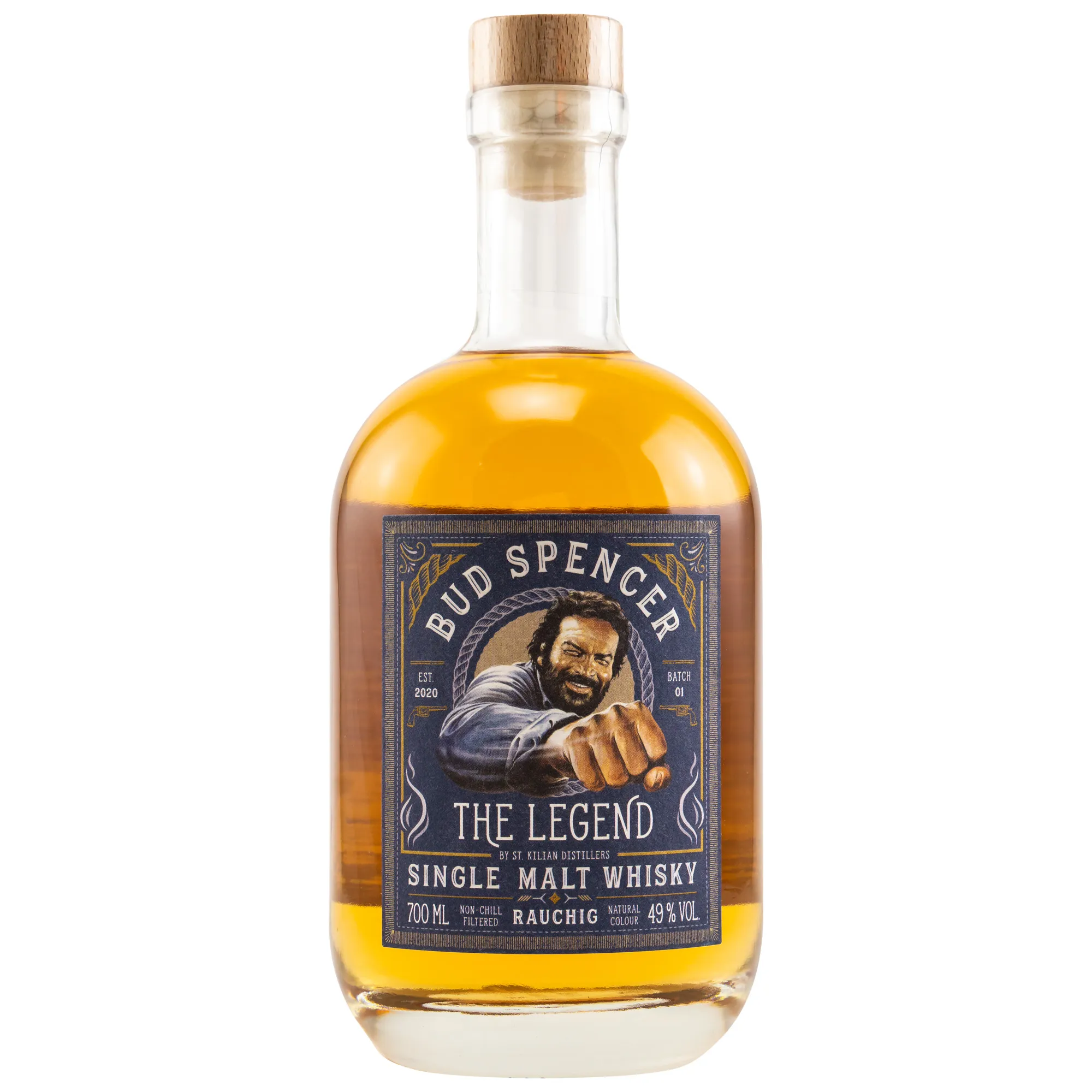 St. Kilian Distillers Bud Spencer The Legend Single Malt Whisky, Bourbon & Amarone Cask, Batch No. 01, 2020, 49%