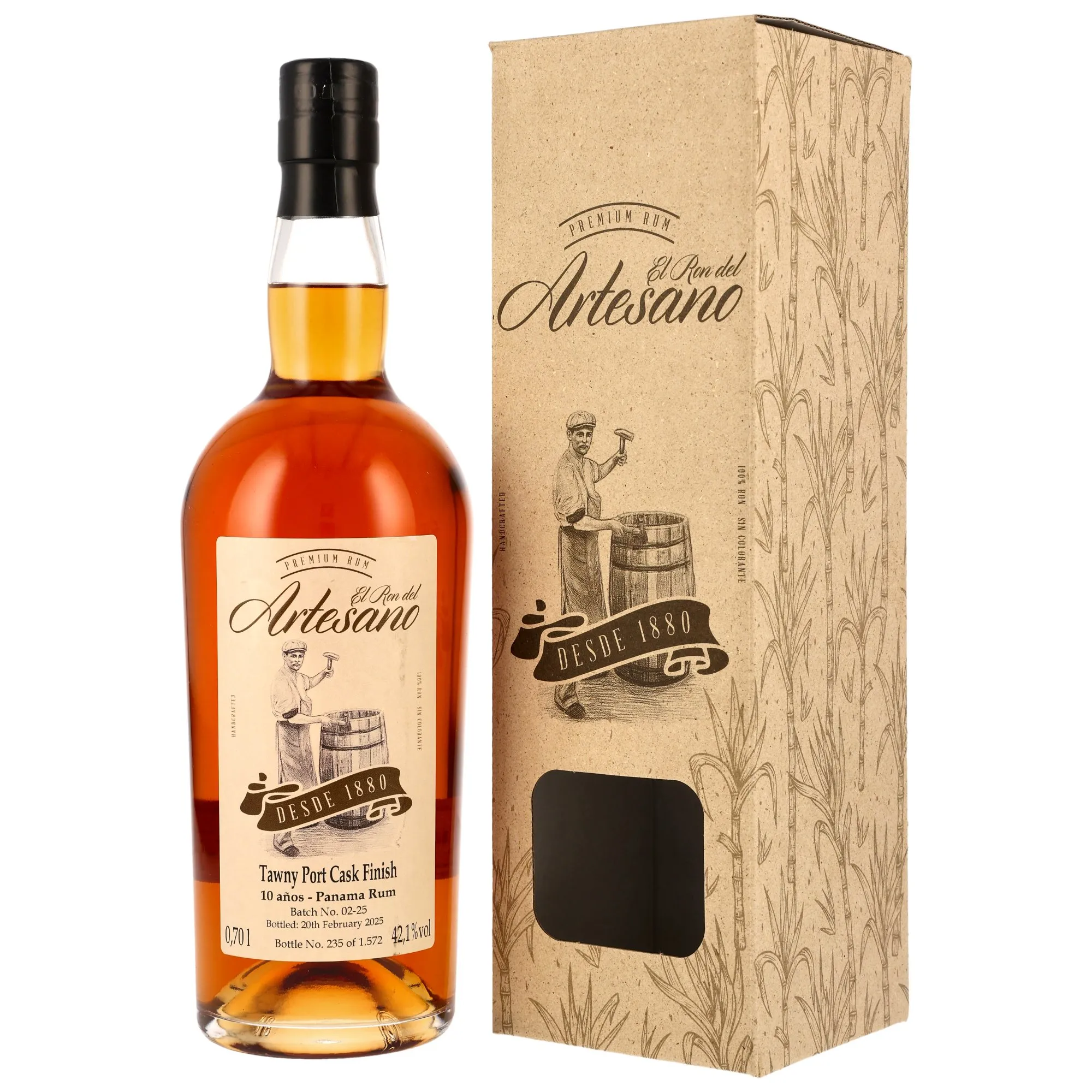 Ron Artesano Rum 10 Year Old Tawny Port Cask Finish