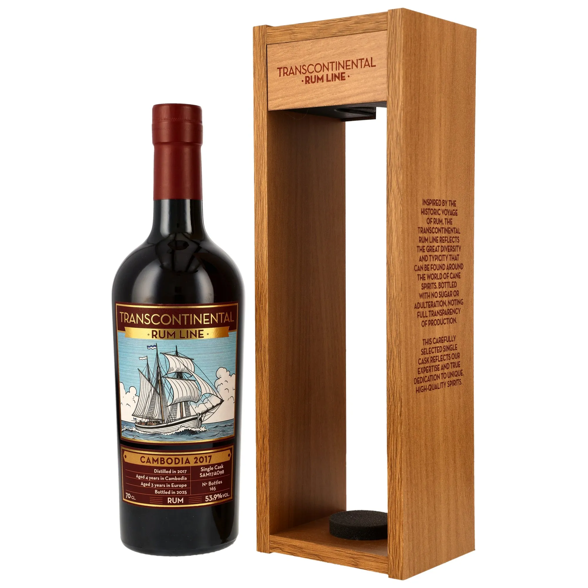Cambodia 2017/2025 - 7 Jahre - Single Cask #SAM17AO98 - Transcontinental Rum Line - KIRSCH