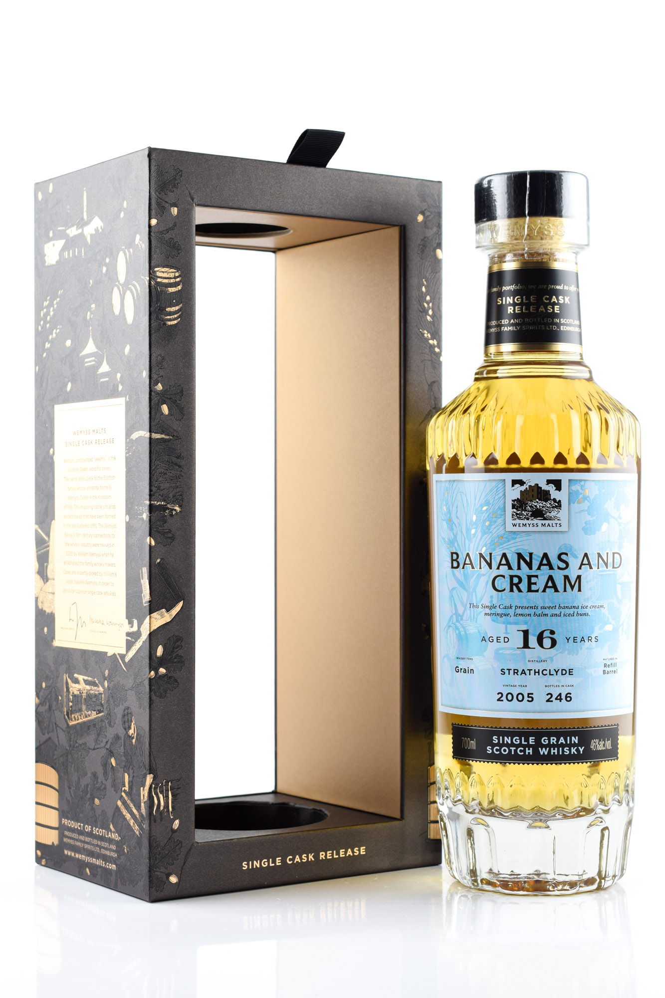 "Bananas and Cream" 16 Jahre 2005 Refill Barrel Strathclyde Wemyss Malts 46%vol. 0,7l