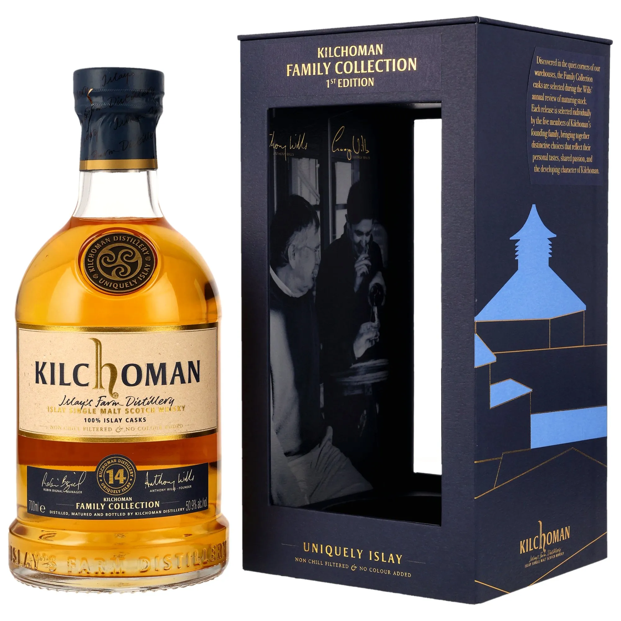 Kilchoman 14 year old - Family Collection - Bourbon Cask Matured - Rockside Barley