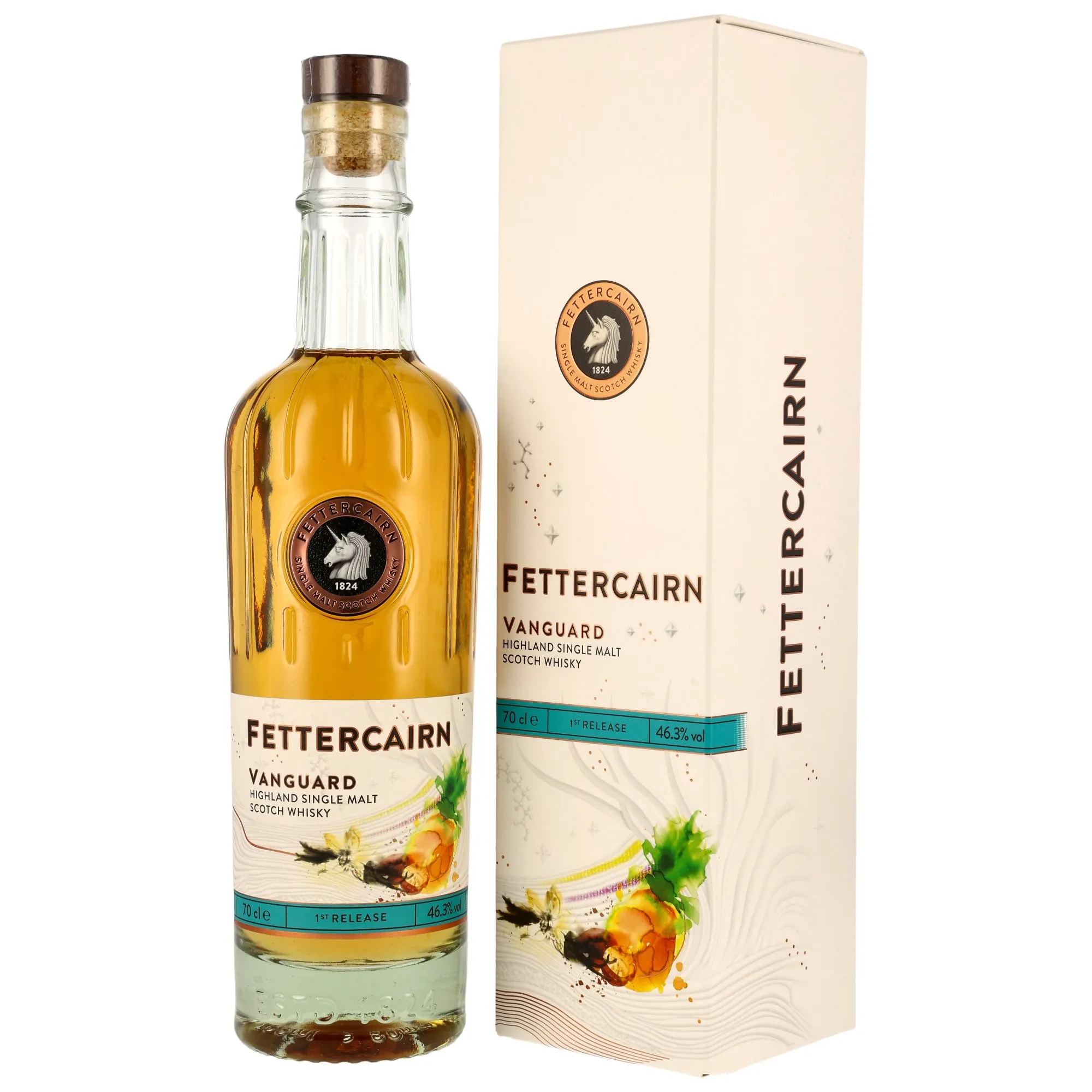 Fettercairn Vanguard Single Malt 16 Year Old, ex-Bourbon & Hybrid Oak Cask, 1st Release, 2024, 46.3%