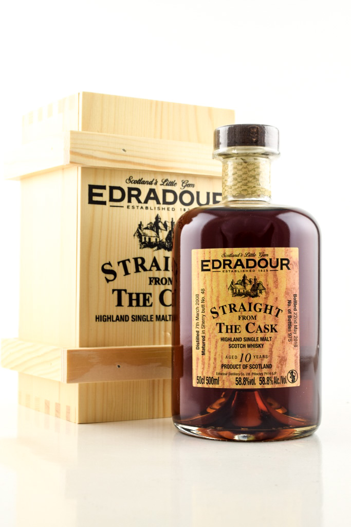 Edradour 10 Year Old 2008/2018 "Straight from the Cask" Dark Sherry Butt # 48 58.8% vol. 0.5l
