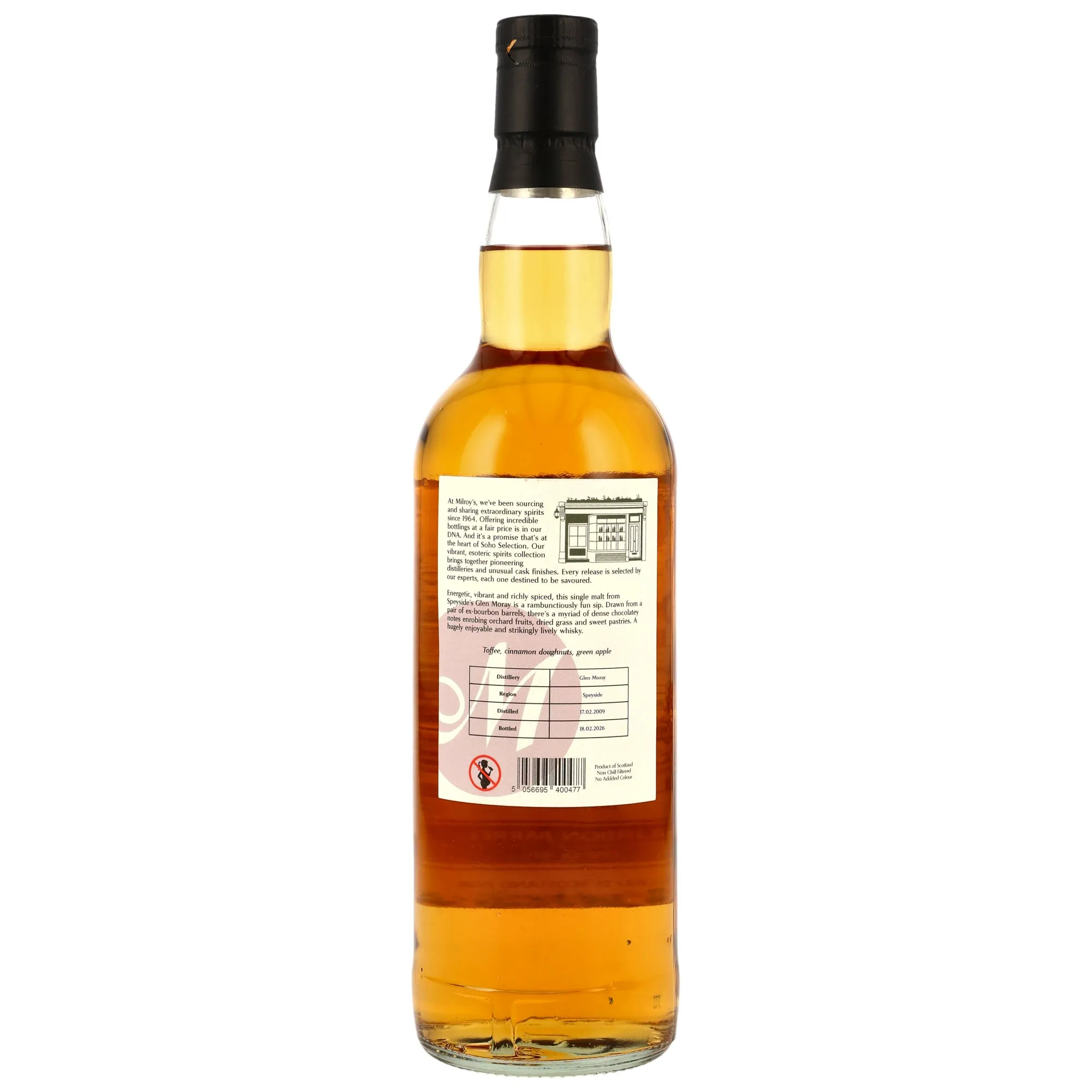 Glen Moray 2009/2026 - 17 Year Old - Bourbon Barrel #5683, 31 - Milroys