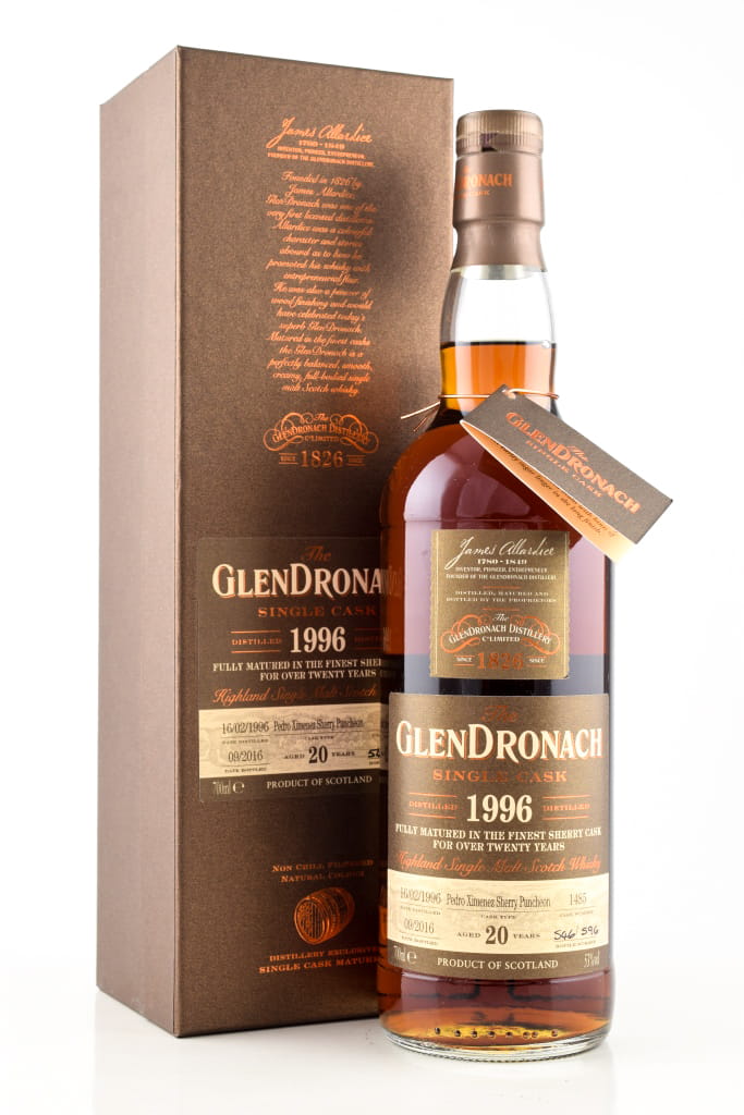 Glendronach 20 Jahre 1996/2016 Pedro Ximenez Sherry Puncheon 53%vol. 0,7l