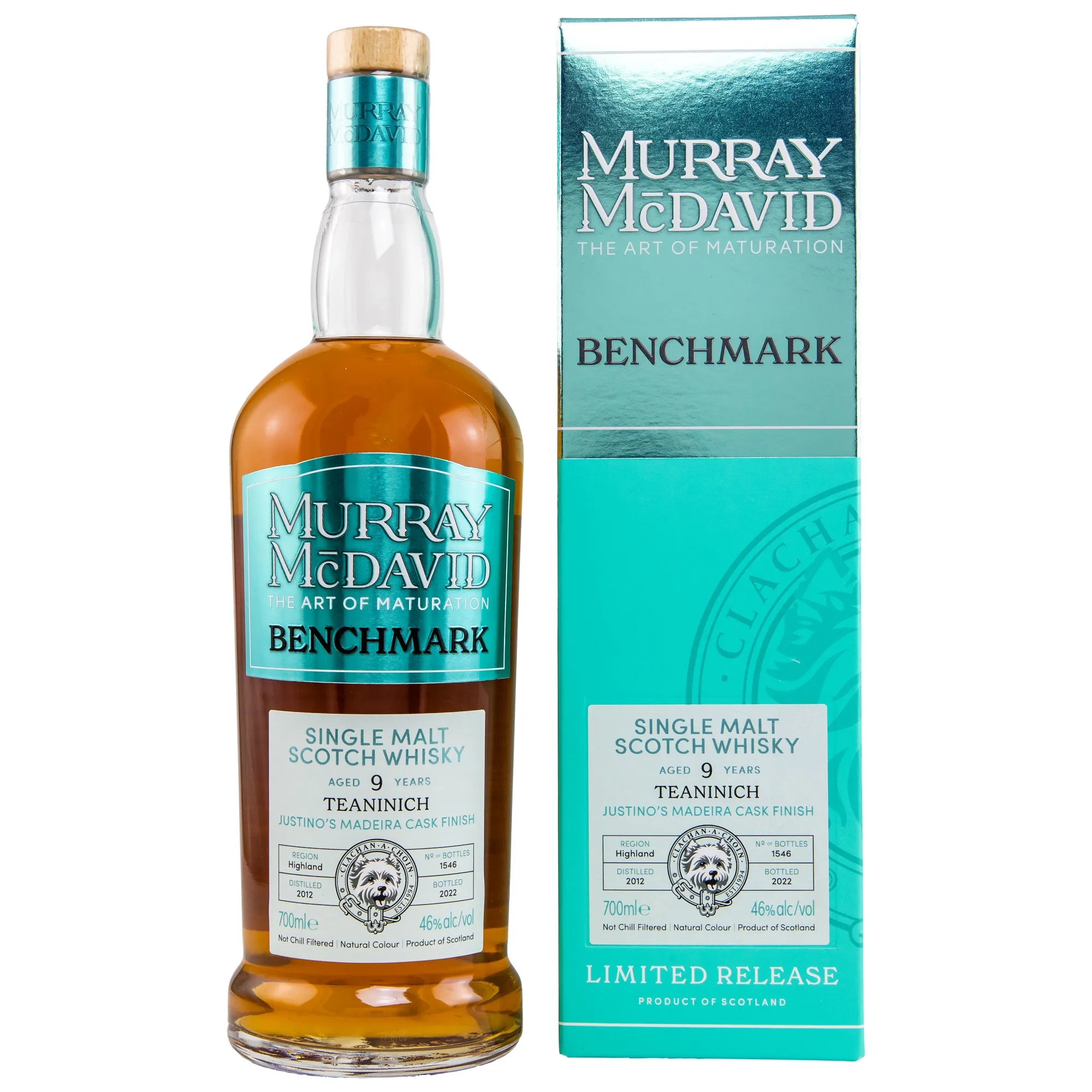 Teaninich Benchmark 9 Year Old, Justino's Madeira Cask, 2012, Murray McDavid, 46%