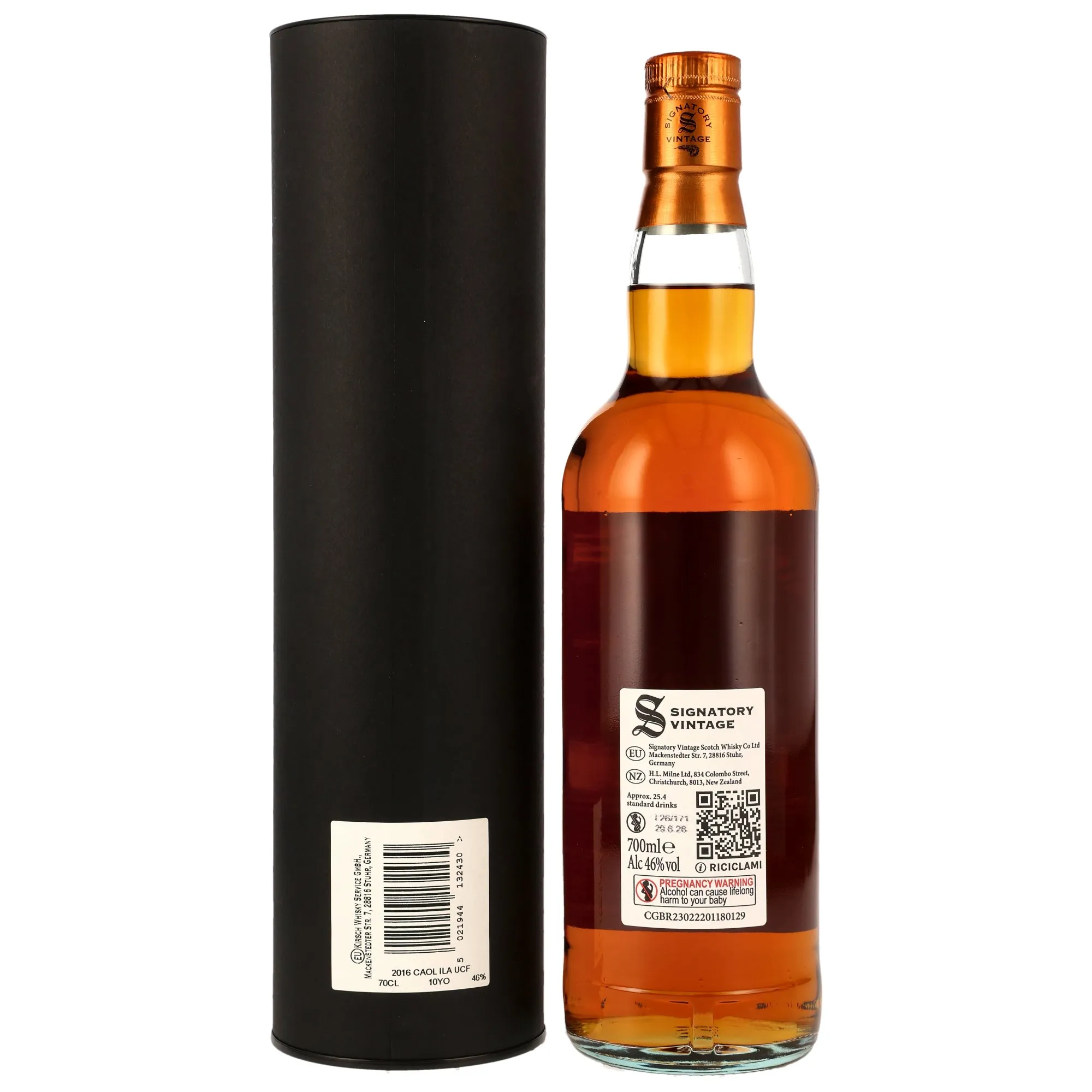Caol Ila 2016/2026 - 10 Jahre - 1st and 2nd Fill Oloroso Sherry Butts Finish - Sig un-chill