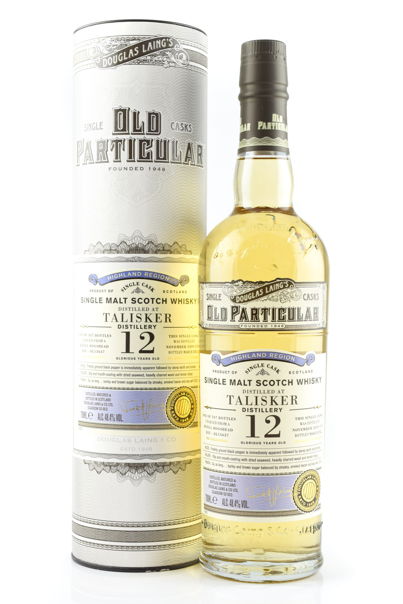 Talisker 12 Jahre Refill Hogshead 2009/2022 Douglas Laing "Old Particular" 48,4%vol. 0,7l