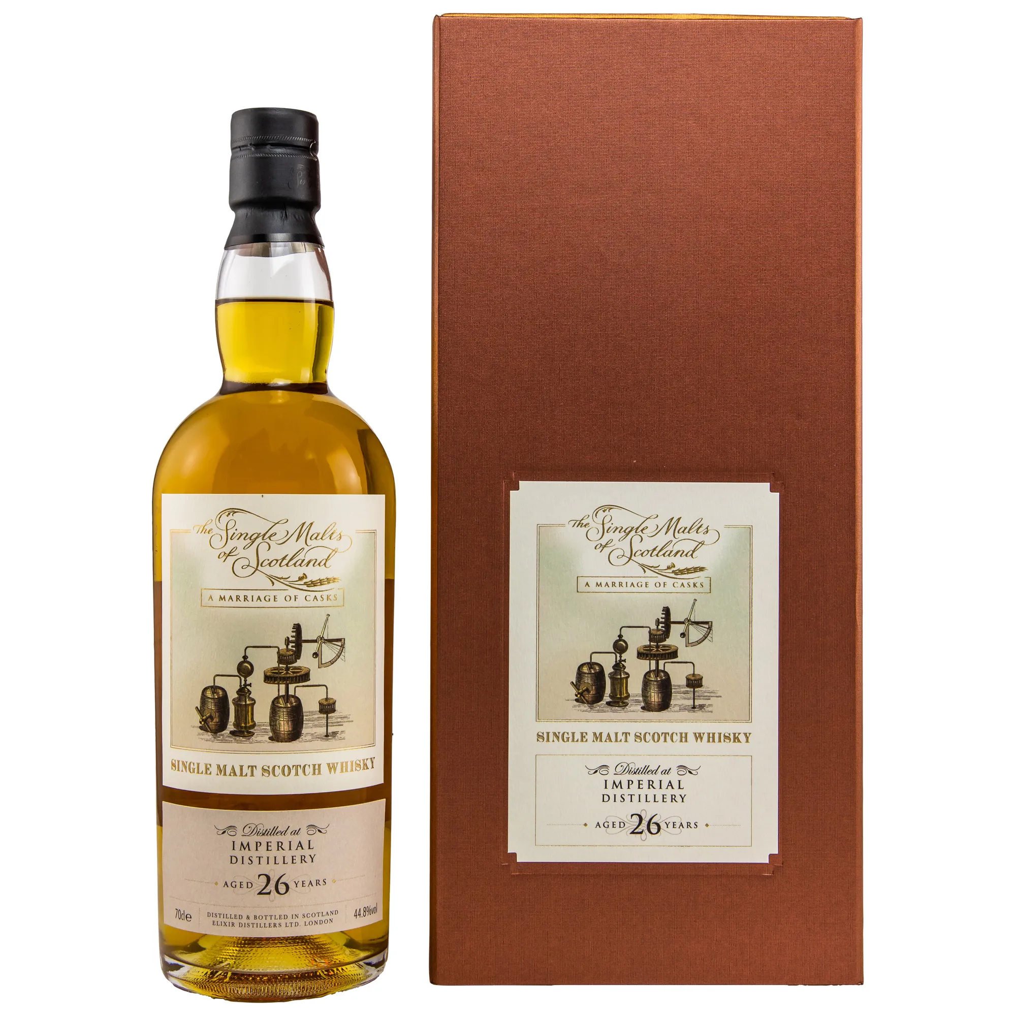 Imperial Single Malts of Scotland Marriage 26 Year Old, Refill Bourbon Cask, 1995, Elixir Distillers, 44.8%