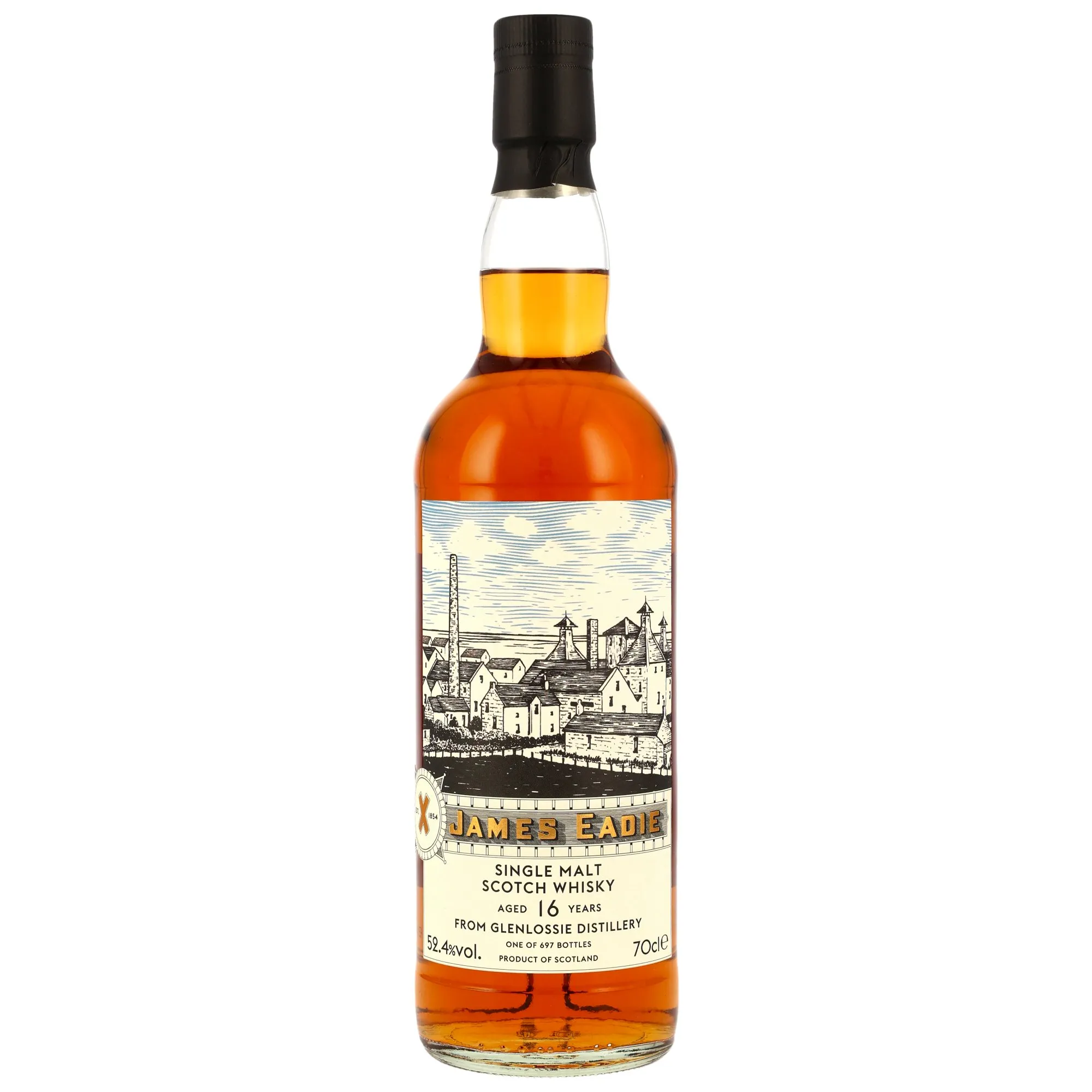 Glenlossie Distilleries of Great Britain & Ireland 16 Year Old, Oloroso Sherry Butt Cask, Cask #367510, 2009, James Eadie, 52.4%