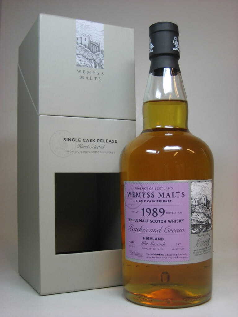 "Peaches and Cream" 1989/2014 Single Cask Glen Garioch Wemyss Malts 46%vol. 0,7l