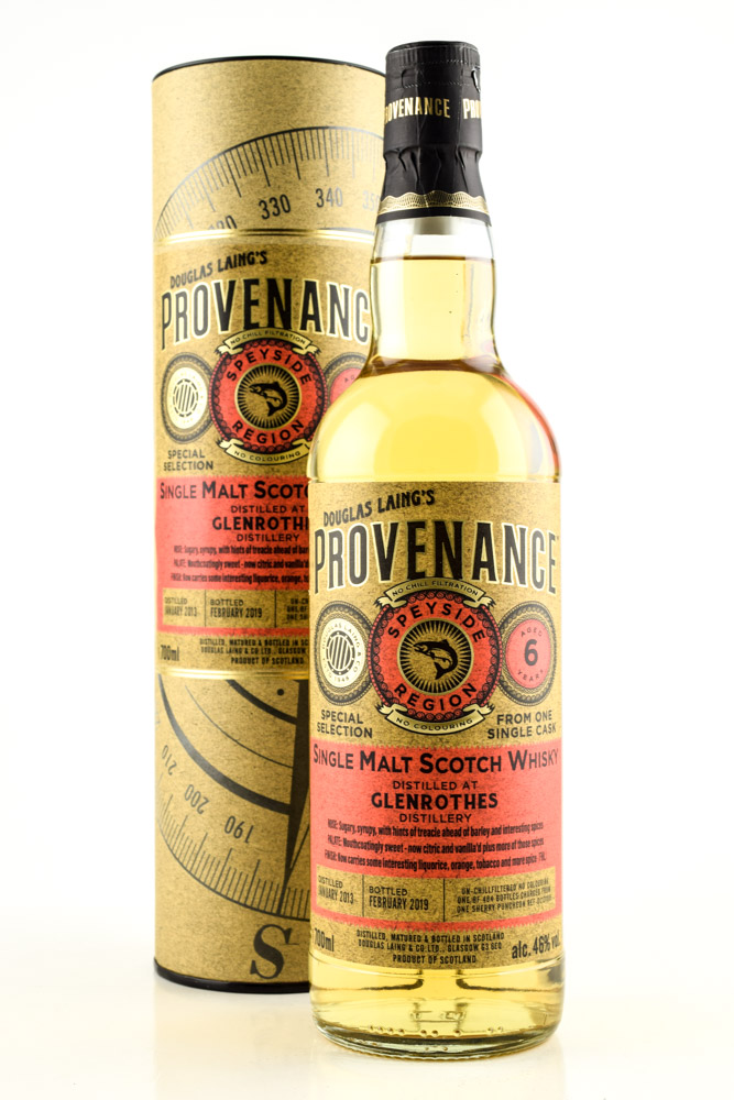 Glenrothes 6 year old Sherry Puncheon 2013/2019 Douglas Laing's Provenance 46%vol. 0,7l