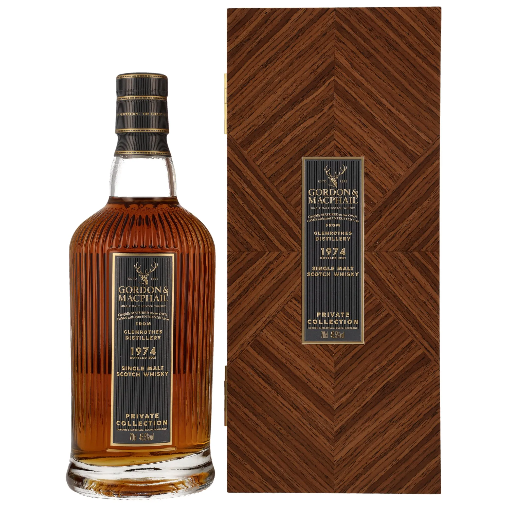 Glenrothes Private Collection 47 Year Old, Refill Sherry Hogshead Cask, Cask #9973, 1974, Gordon & MacPhail, 45.5%
