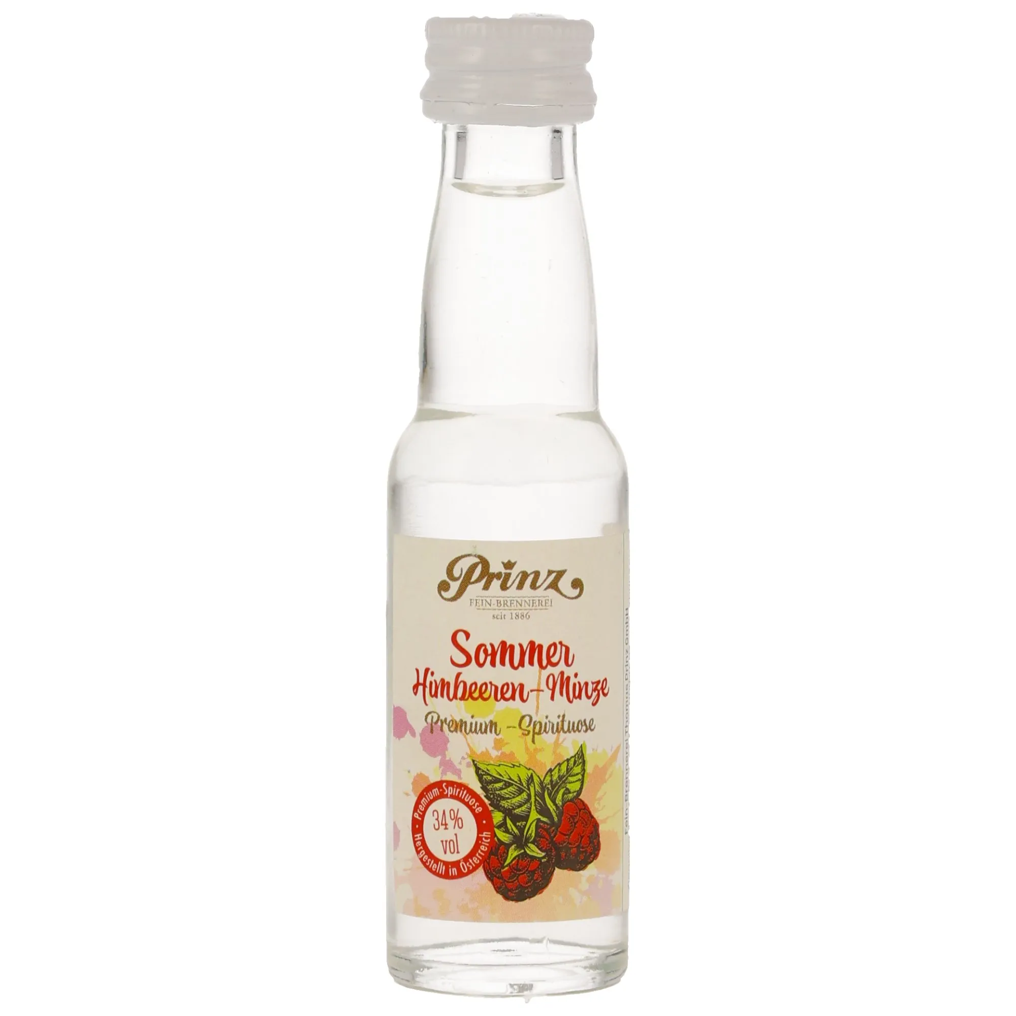 Prinz Sommer Himbeeren-Minze Obstbrand