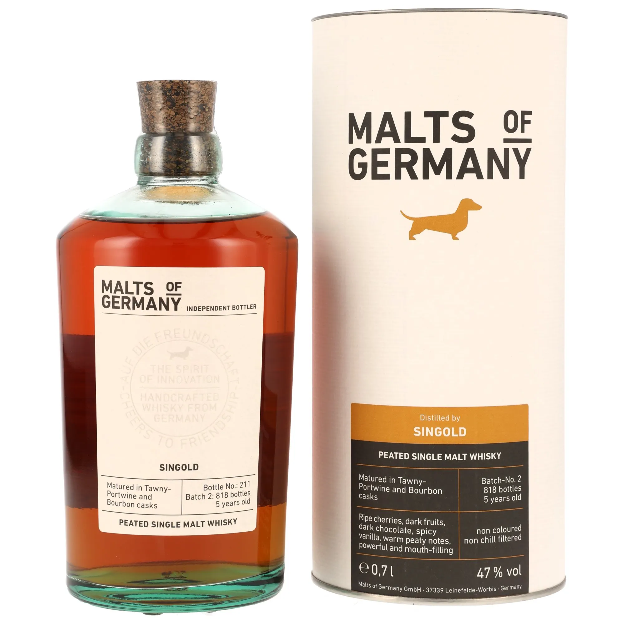 Singold 5 Jahre Batch #2 Single Malt Whisky - Malts of Germany