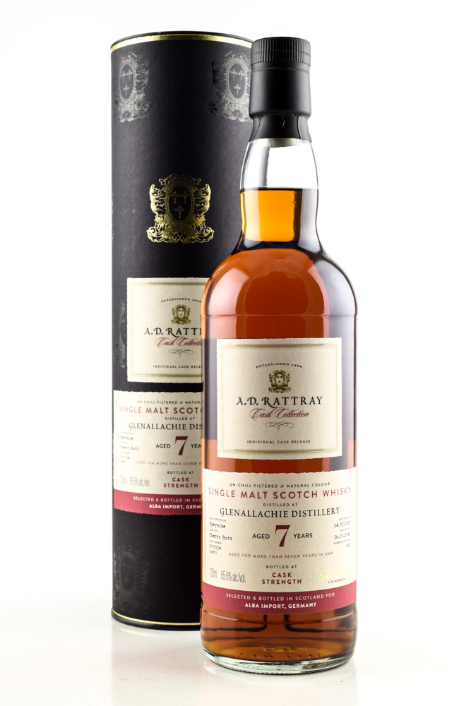 Glenallachie 7 year old 2012/2019 A.D. Rattray Sherry Butt #900024 65,6%vol. 0,7l