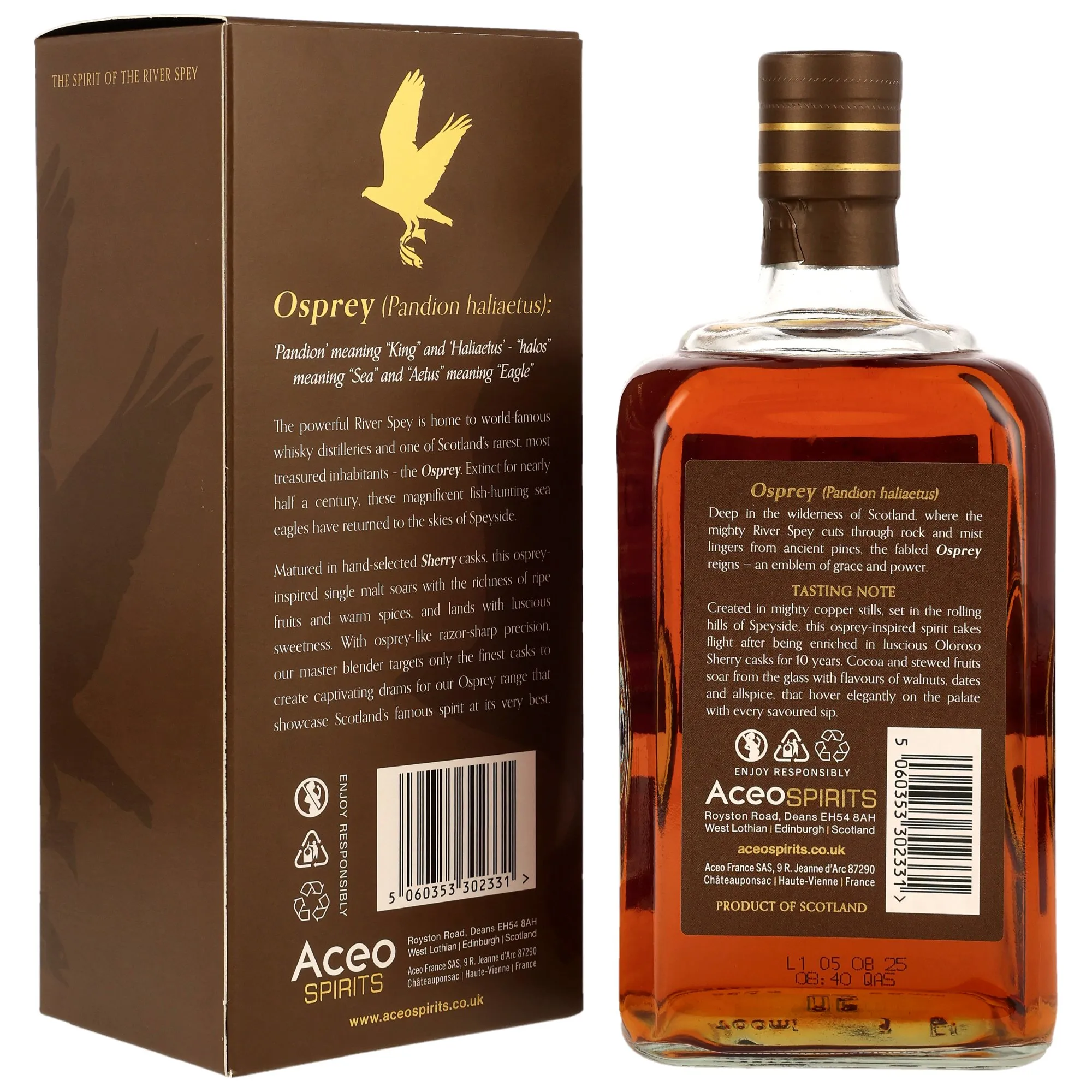Braeval 10 Jahre Single Malt - Oloroso Sherry Cask Finish - Osprey