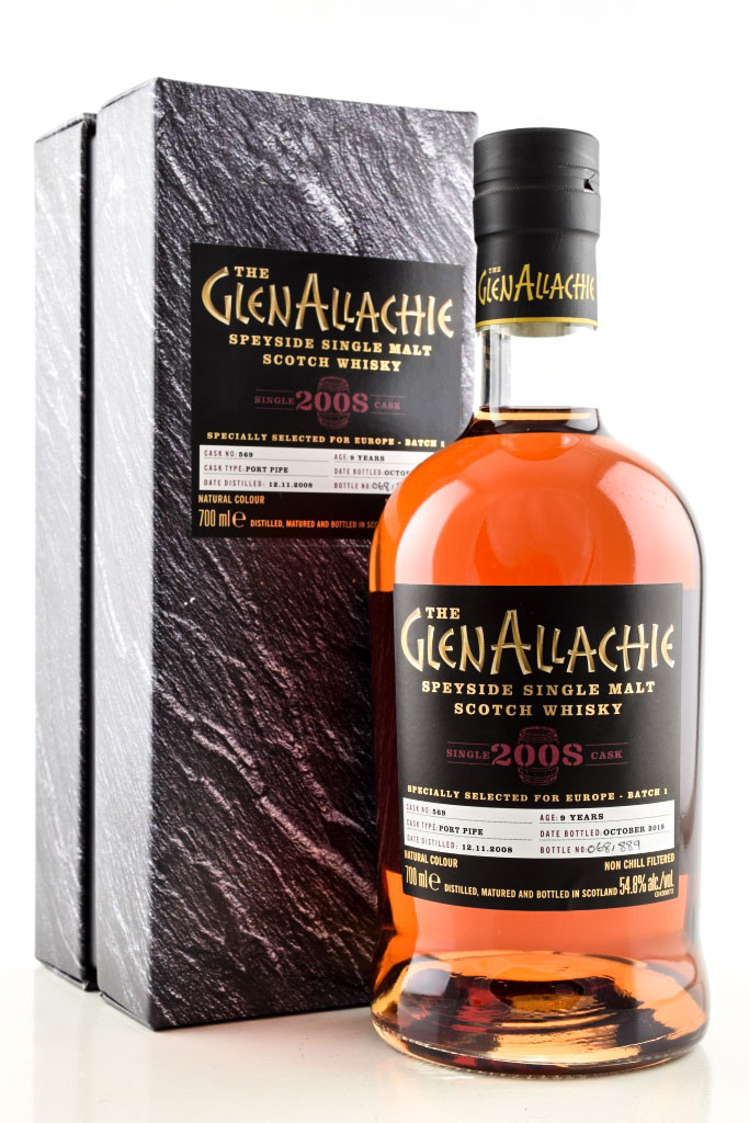 Glenallachie nine Year Old 2008/2018 Port Pipe # 569 54.8% vol. 0,7l