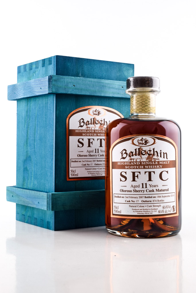 Ballechin 11 Year Old 2007/2018 SFTC Oloroso Sherry Cask Matured # 17 60.4% vol. 0.5l