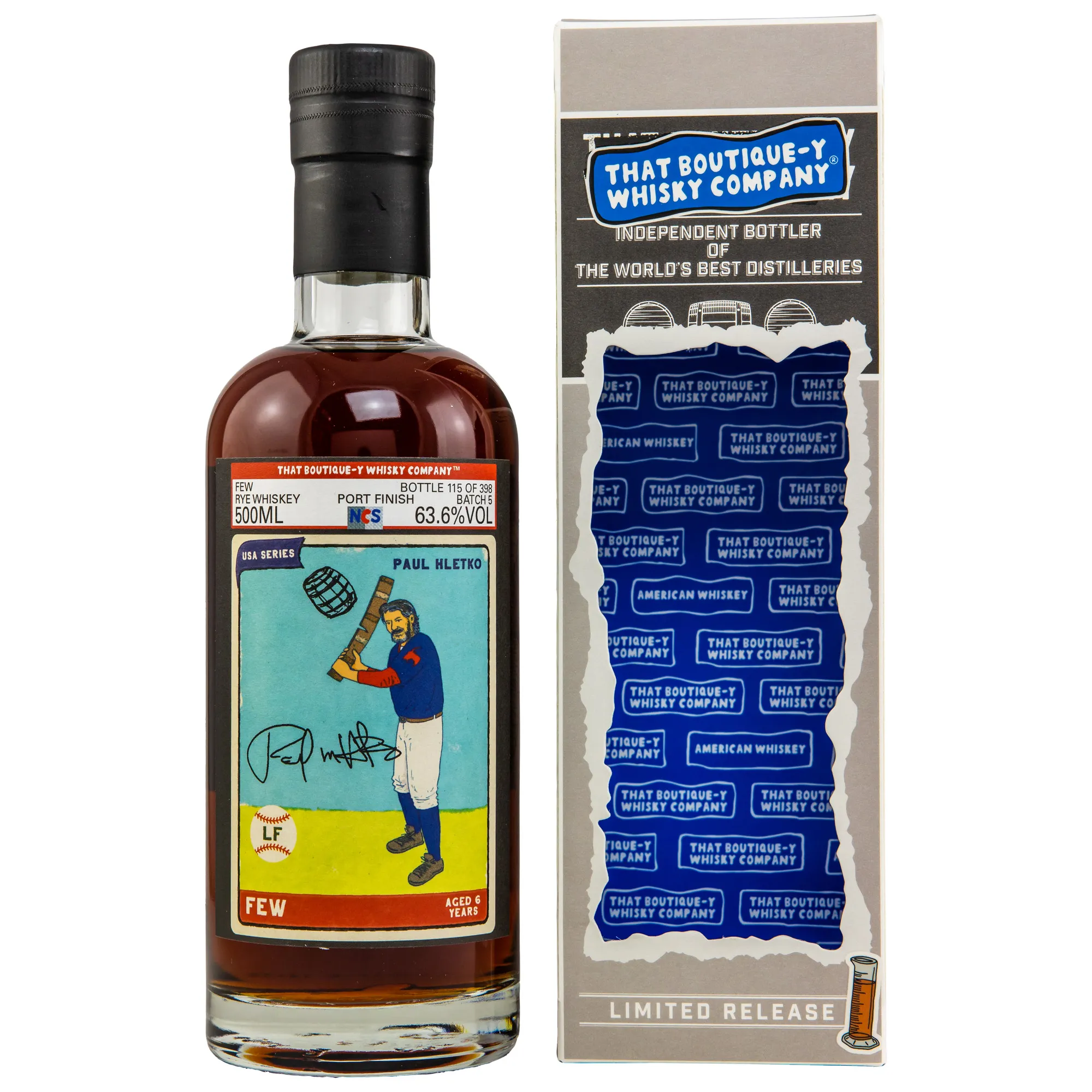 FEW USA Series 6 Year Old, Port Cask, Batch No. 5, That Boutique-y Whisky Company, 63.6%