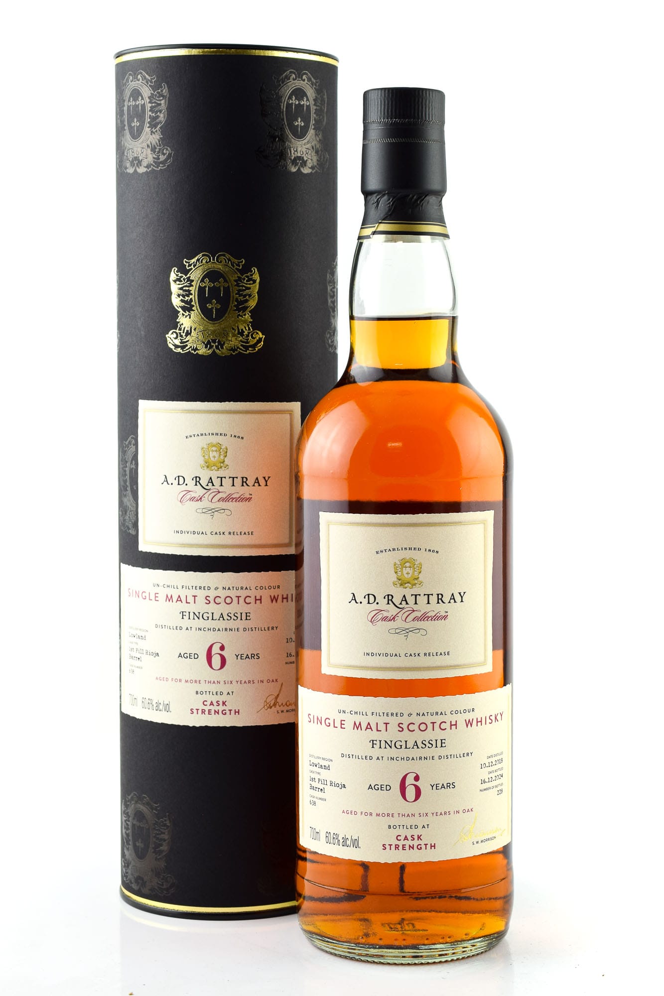 Finglassie 6 year old 1st-fill Rioja Barrel #638 A.D. Rattray