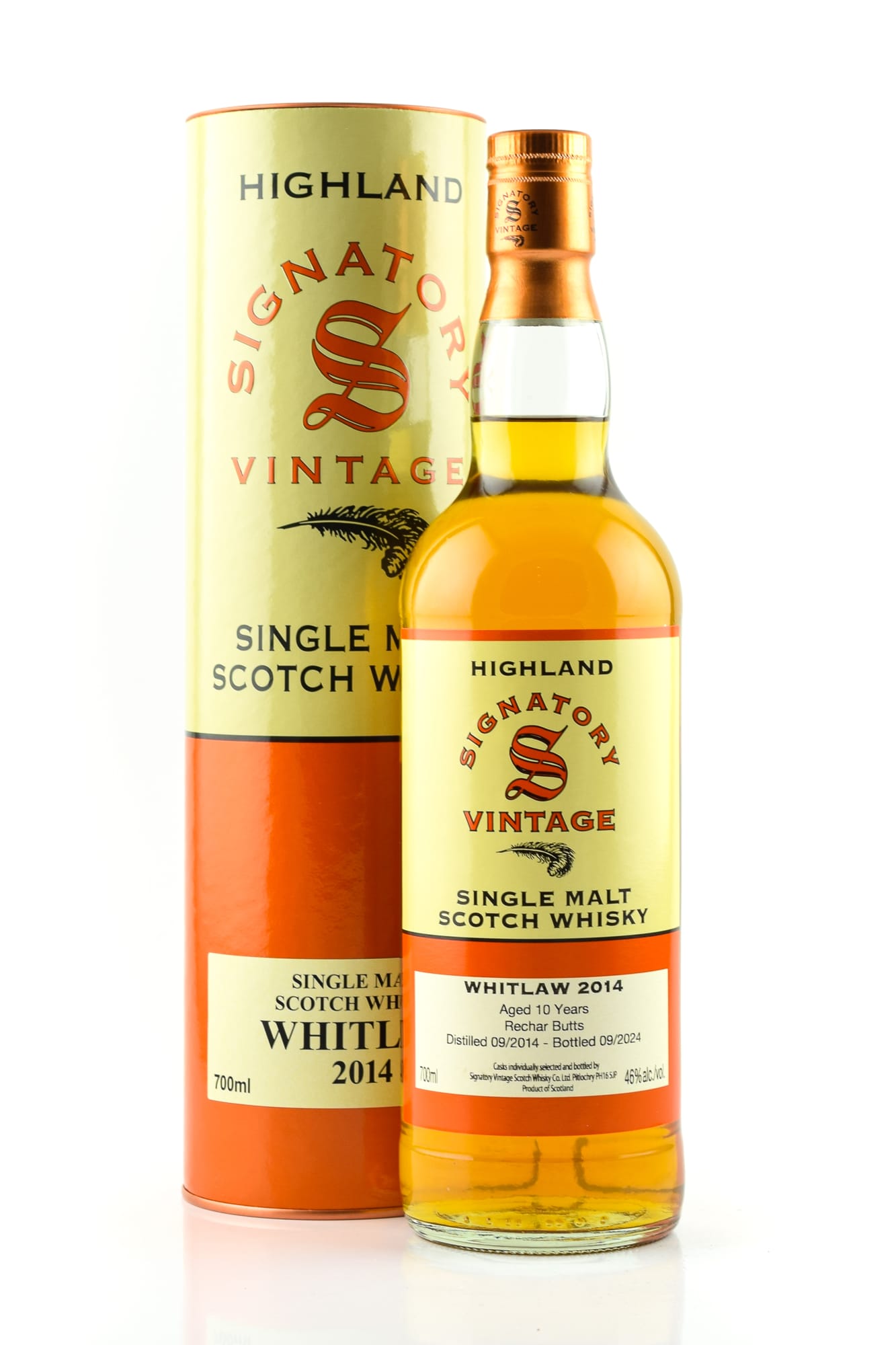 Whitlaw 10 year old Rechar Butts Vintage Signatory Whitlaw 10 year old Rechar Butts Vintage Signatory