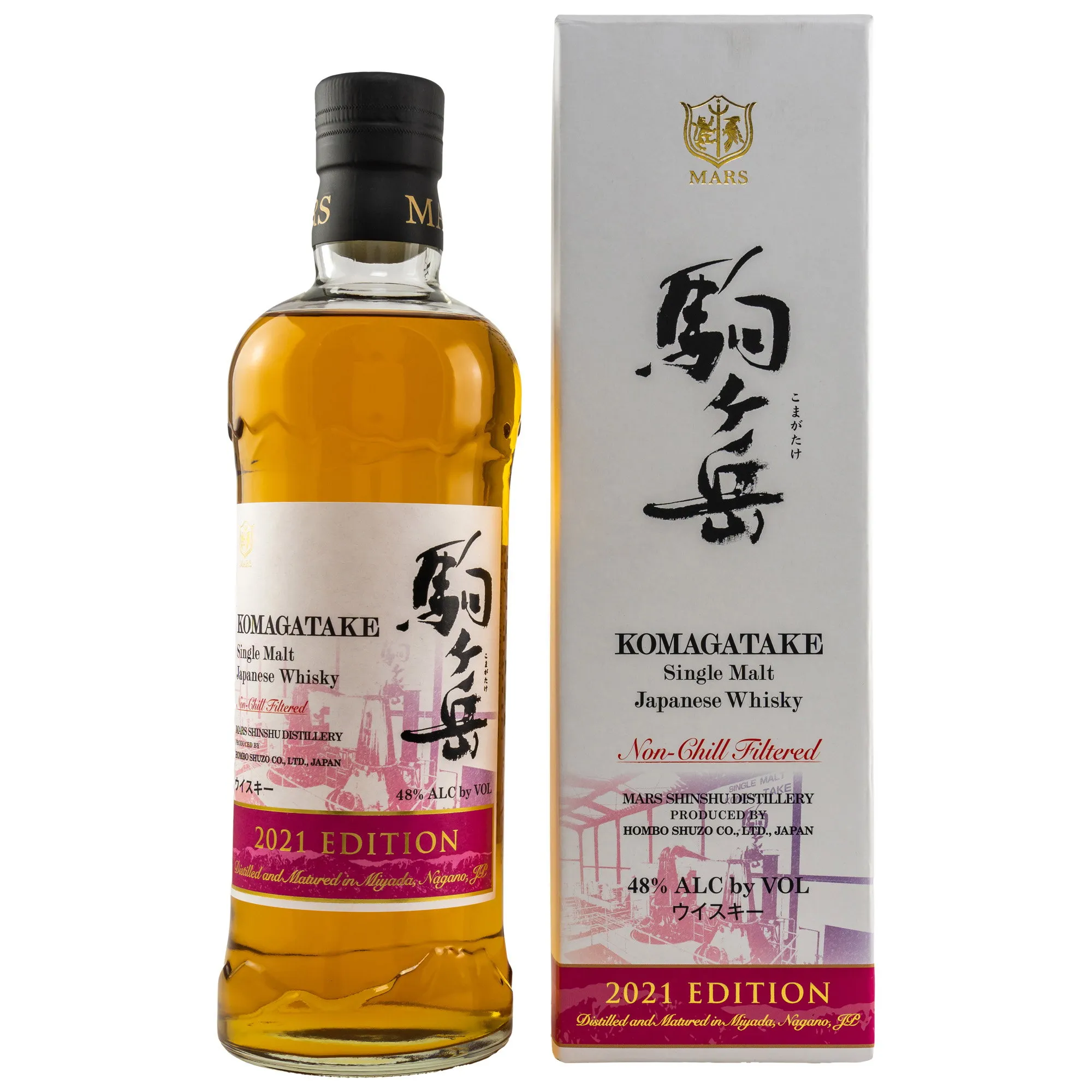 Mars Komagatake Edition, Bourbon & Sherry Cask, 2021, 48%