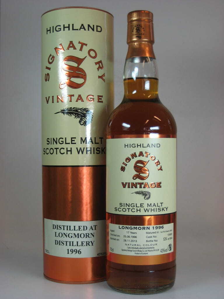 Longmorn 17 Jahre 1996/2013 1st fill Sherry Butt Vintage Signatory 43%vol. 0,7l