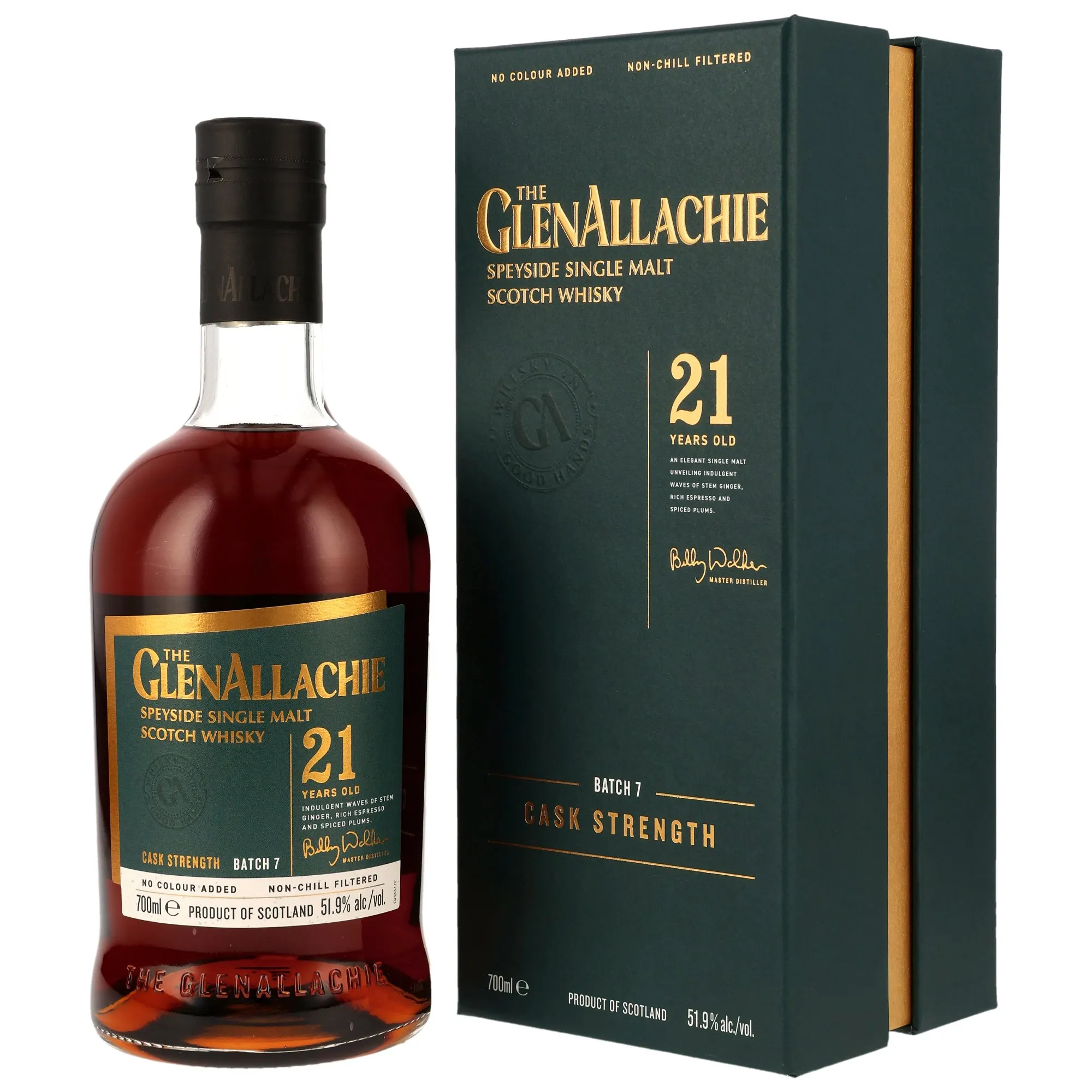 GlenAllachie 21 Year Old Single Malt - Batch 7 - PX & Oloroso Sherry Casks