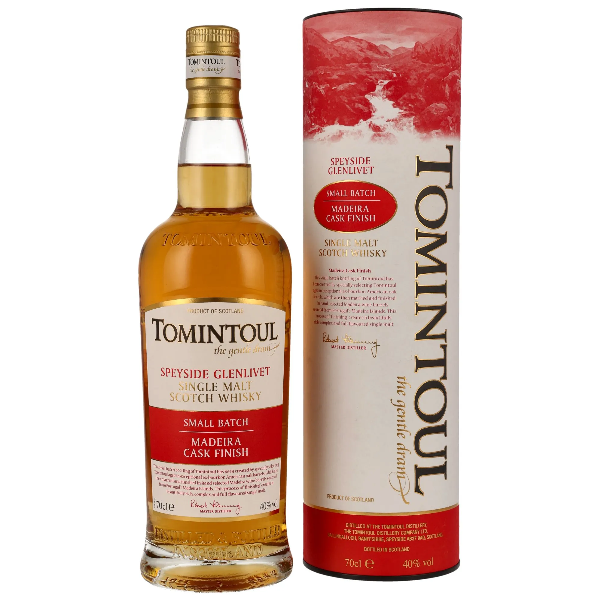 Tomintoul Madeira Cask Finish, Bourbon & Madeira Cask, Batch Small Batch, 40%