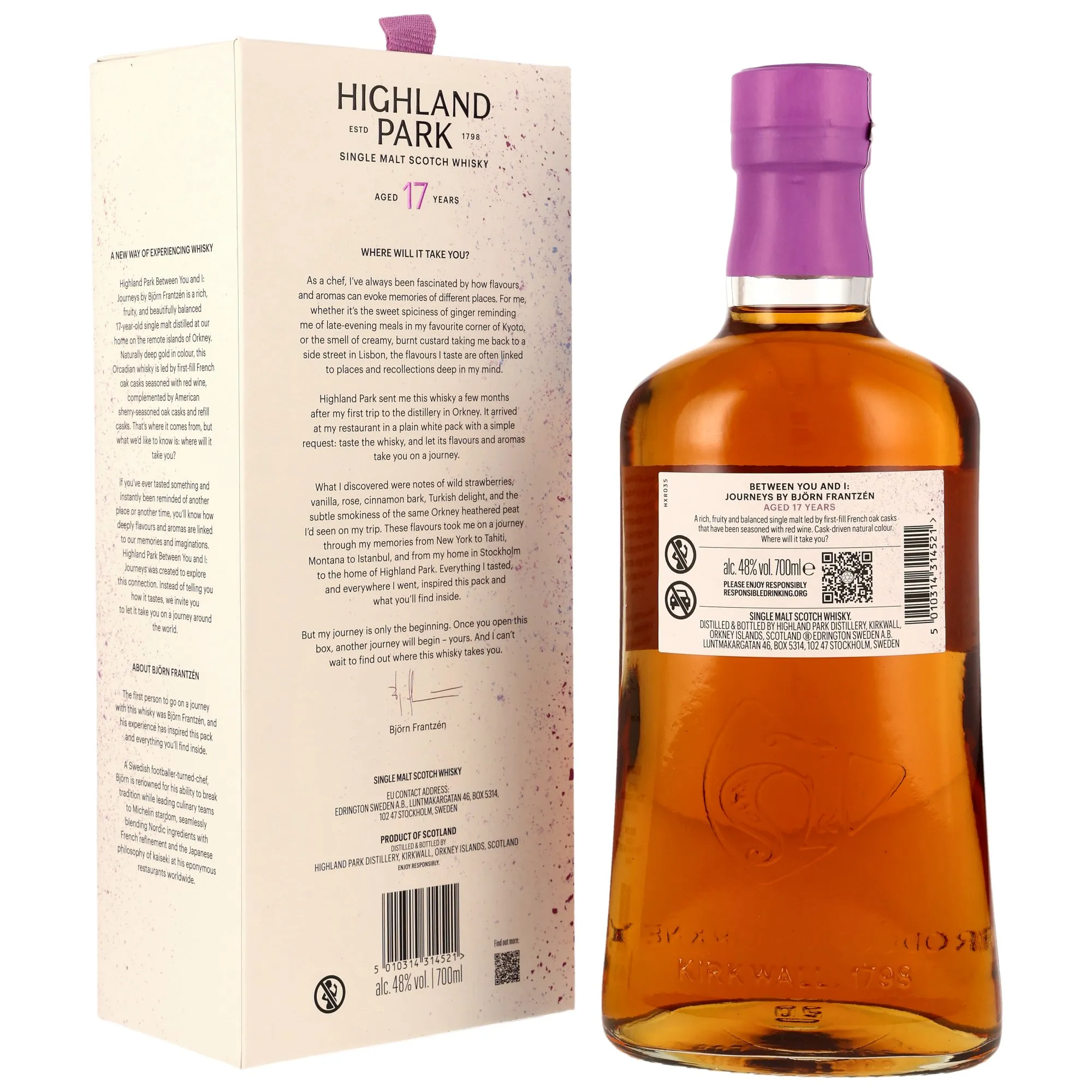 Highland Park 17 Jahre Between You and I - 1st Fill French Oak Red Wine Casks