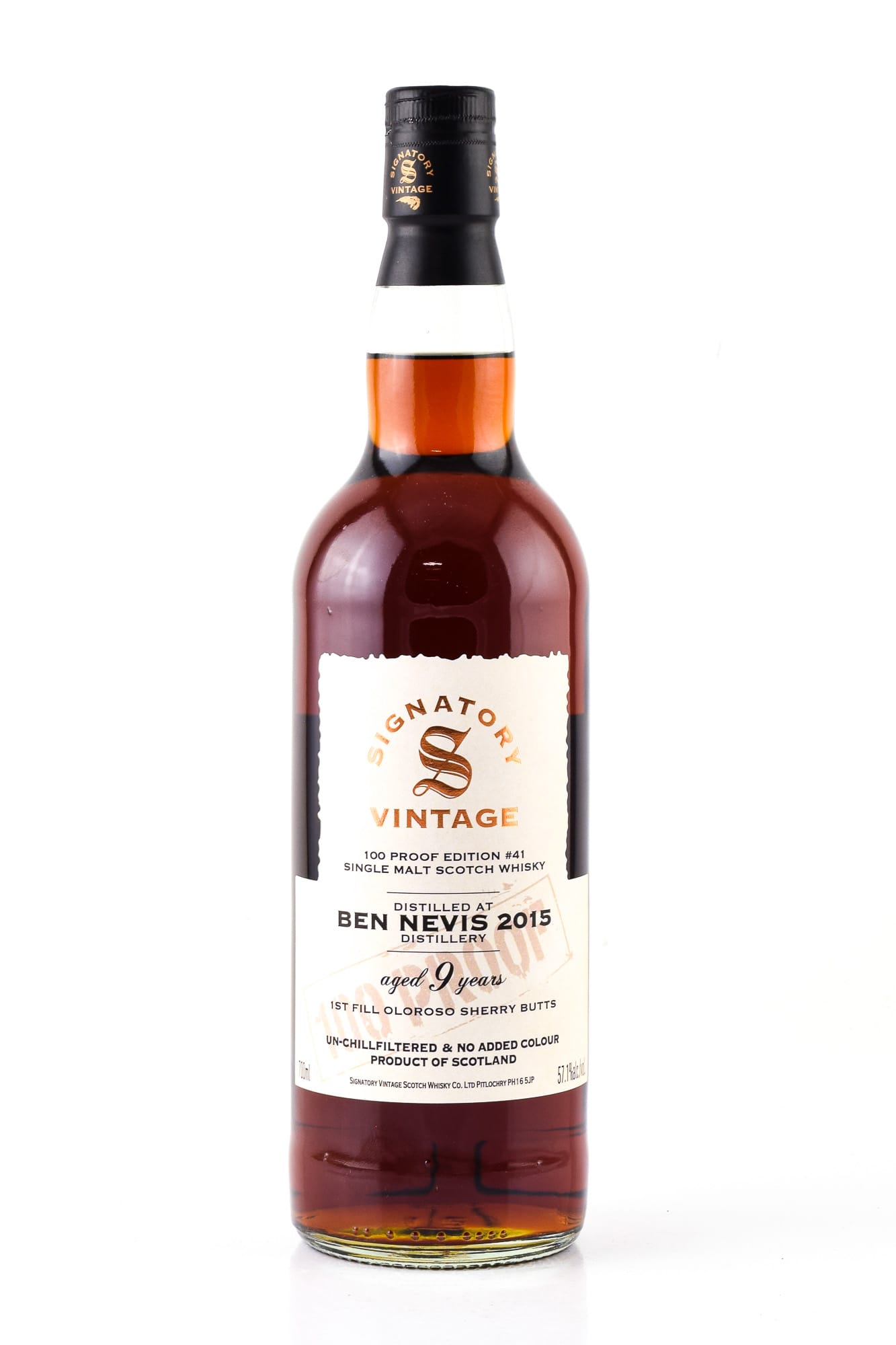 Ben Nevis 2015 100 Proof Edition #41 Signatory Vintage