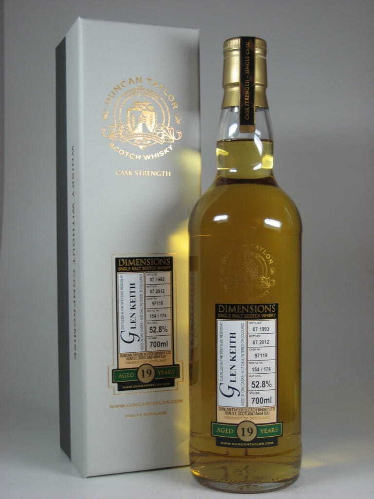 Glen Keith 19 Jahre 1993/2012 Dimensions Duncan Taylor 52,8%vol. 0,7l