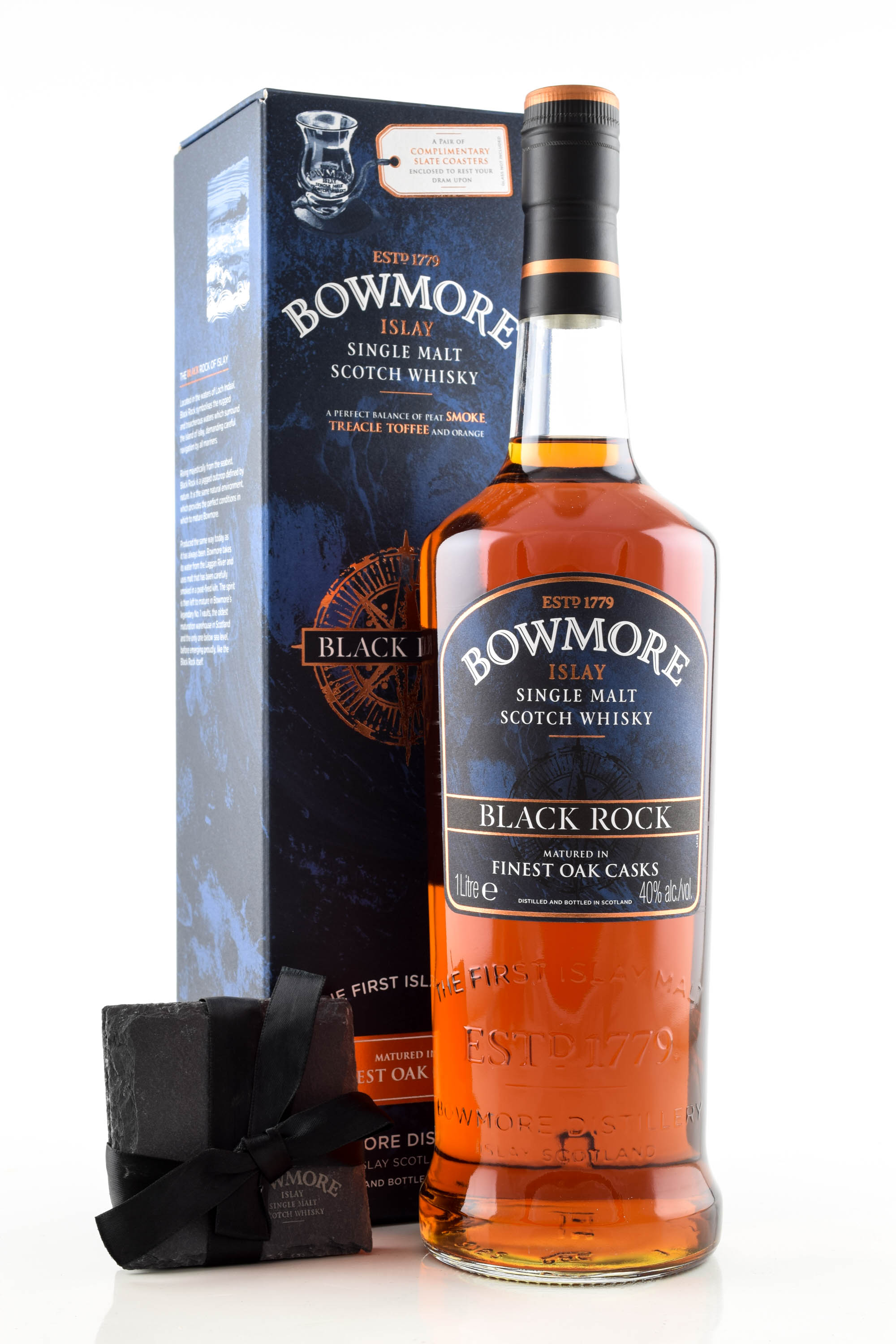 Bowmore Black Rock 40% vol. 1.0L Bowmore Black Rock 40% vol. 1.0L
