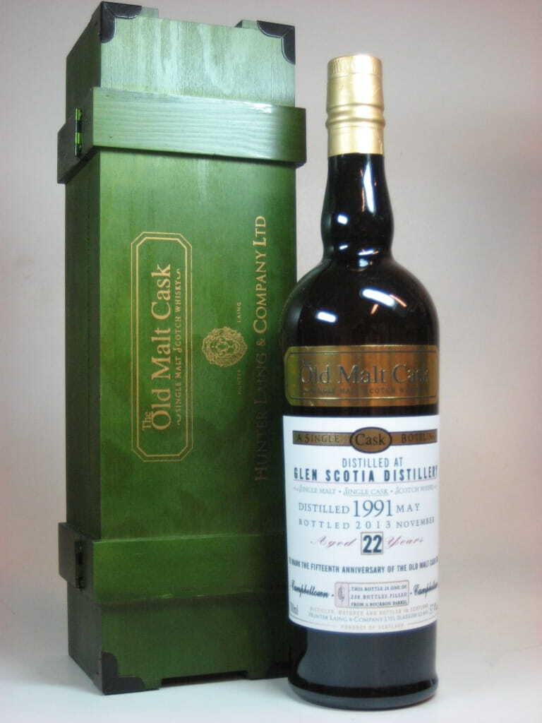 Glen Scotia 22 Year Old 1991/2013 Hunter Laing "Old Malt Cask" 57.4% vol. 0,7l