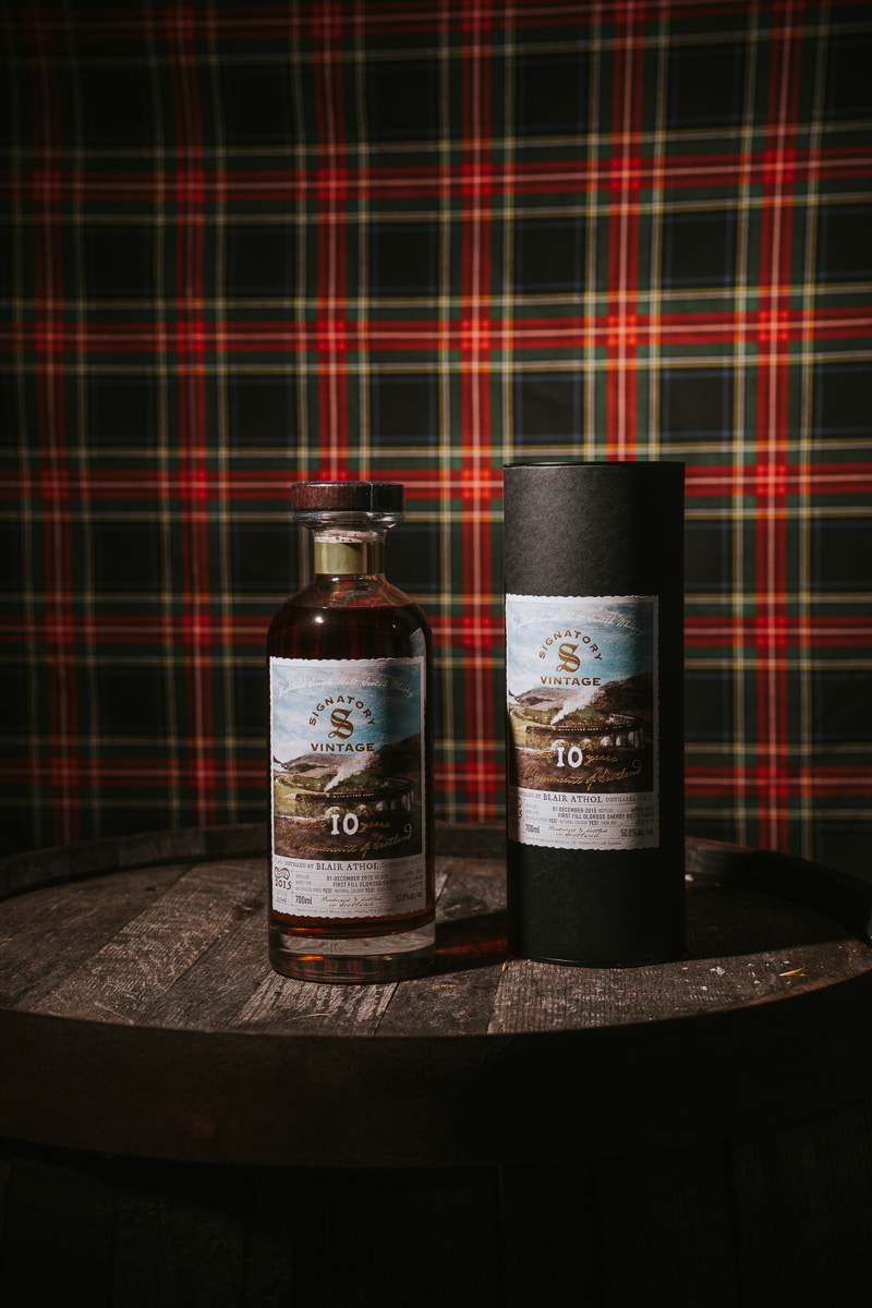 Blair Athol 10 year old 1st-fill Oloroso Sherry Butts Finish - The Monuments of Scotland - Signatory