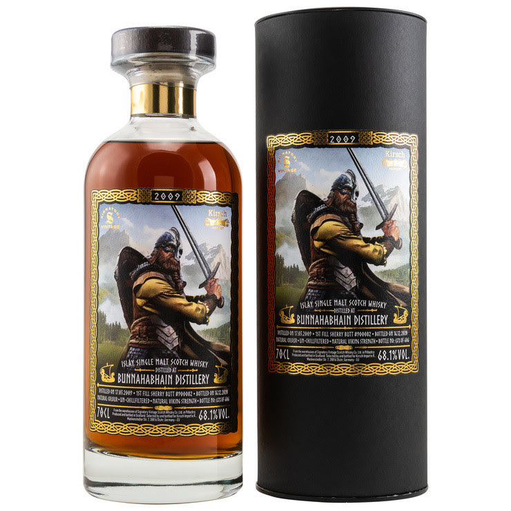 Bunnahabhain 11 year old 2009/2020 1st-fill Sherry Butt #900082 Vikings Signatory 68,1%vol. 0,7l