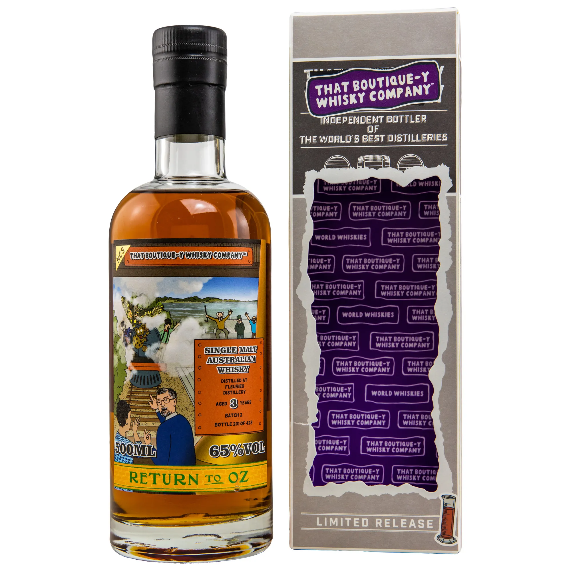 Fleurieu Return to Oz 3 Year Old, Apera Cask, Batch No. 2, That Boutique-y Whisky Company, 65%