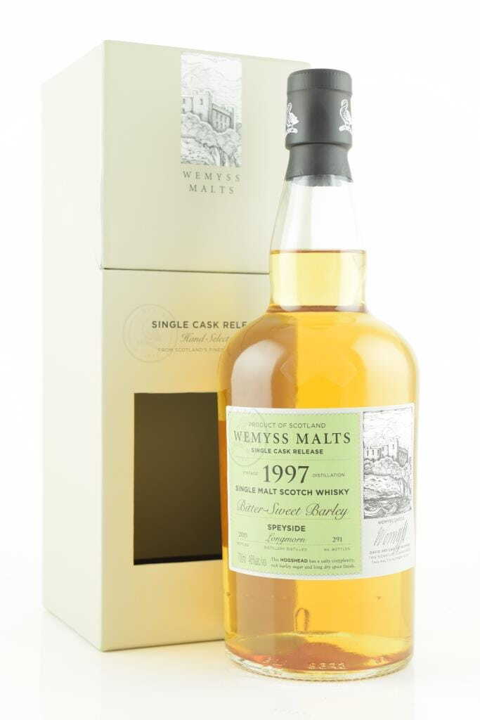 "Bittersweet Barley" 1997/2015 Single Hogshead Longmorn Wemyss Malts 46% vol. 0,7l